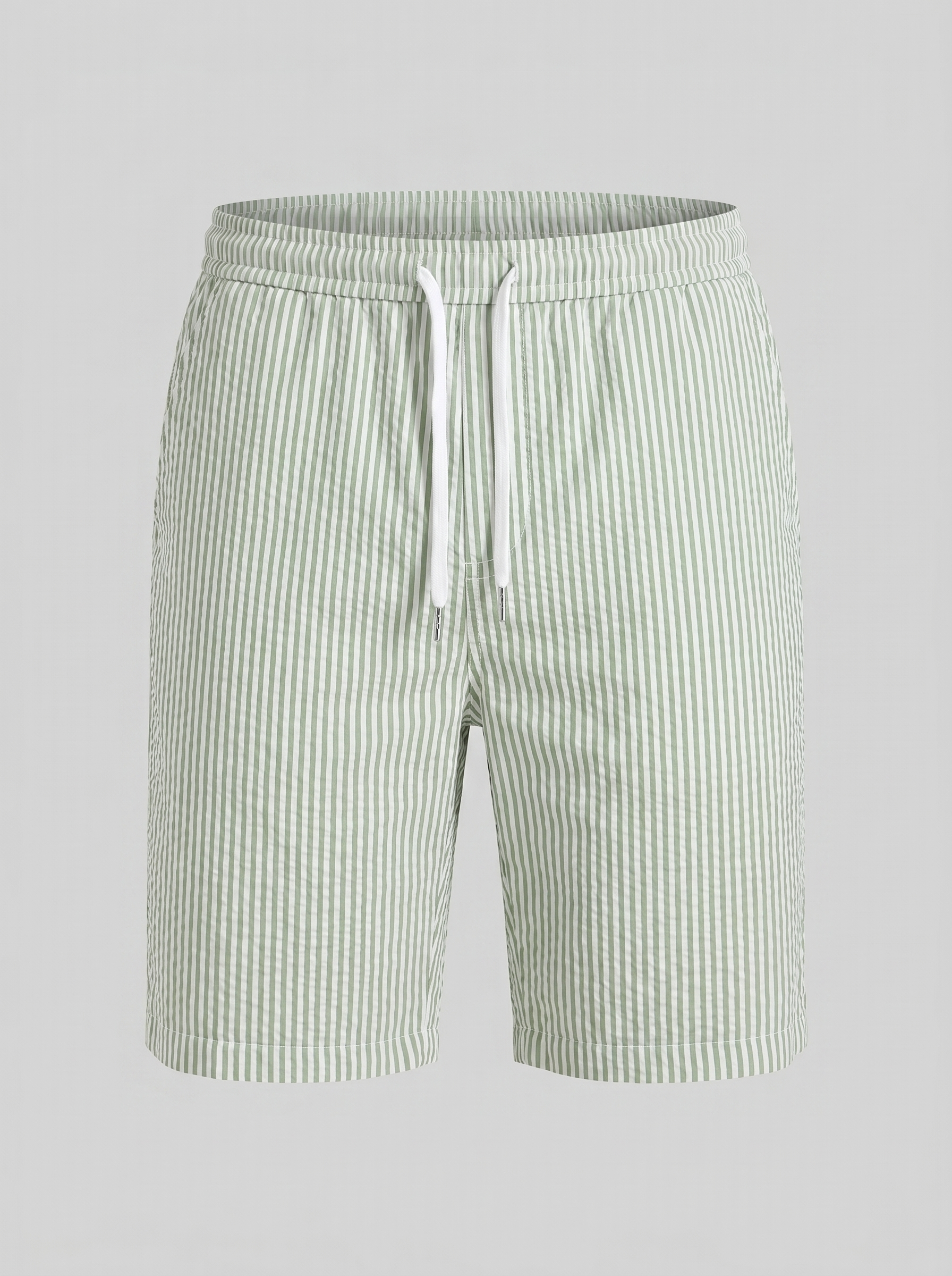 Men's Striped Drawstring Casual Shorts Summer