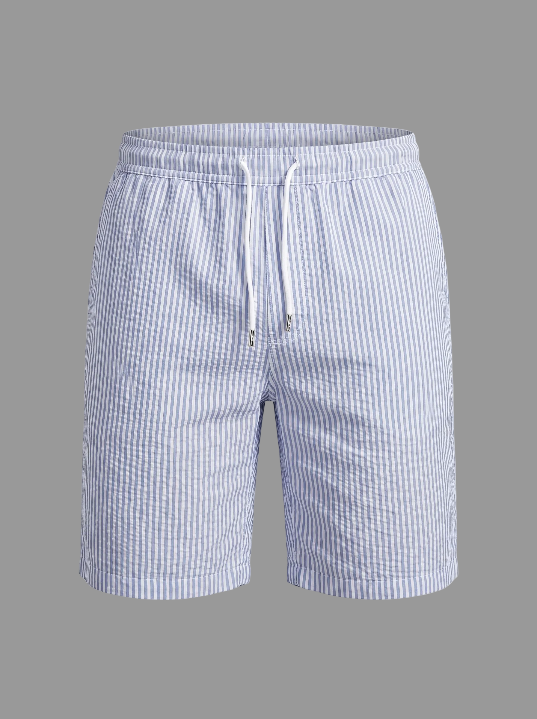 Men's Striped Drawstring Casual Shorts Summer