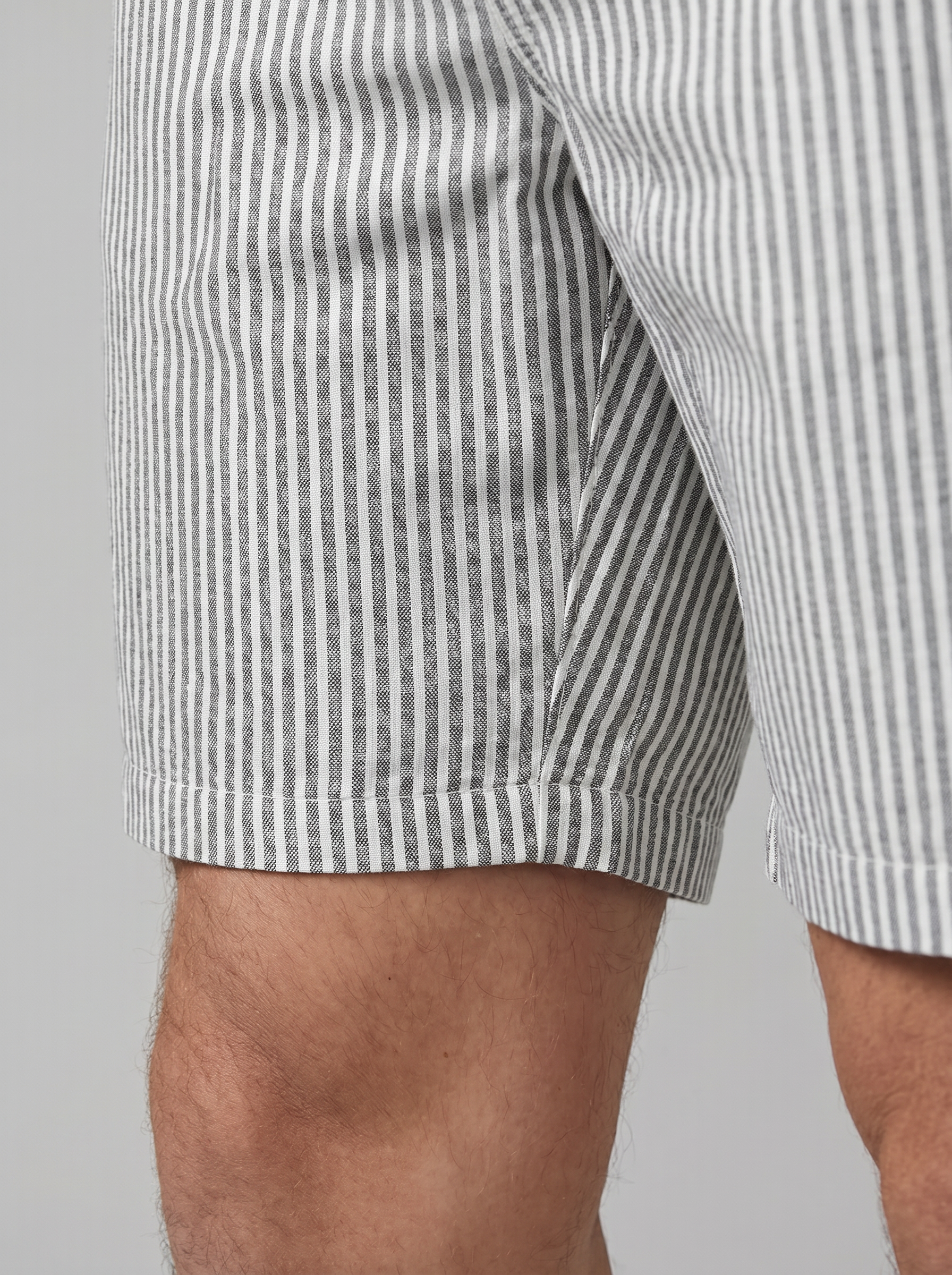 Men's Striped Drawstring Casual Shorts Summer