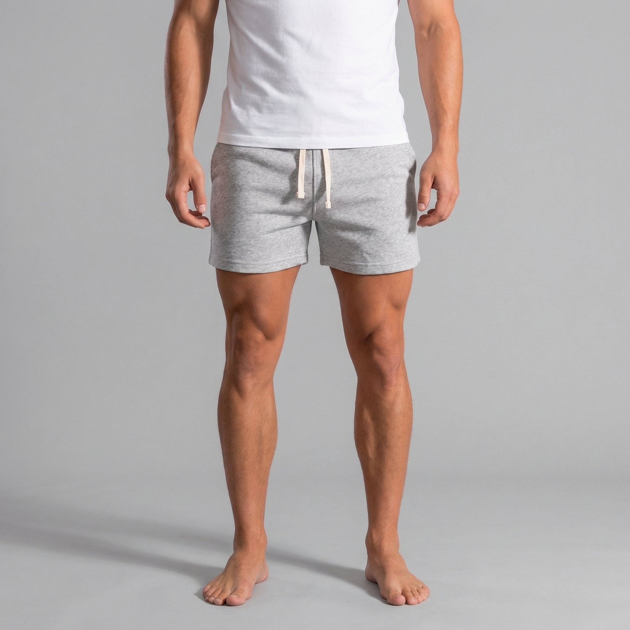 Men's Solid Colour Short Length Swim Shorts Summer Beach