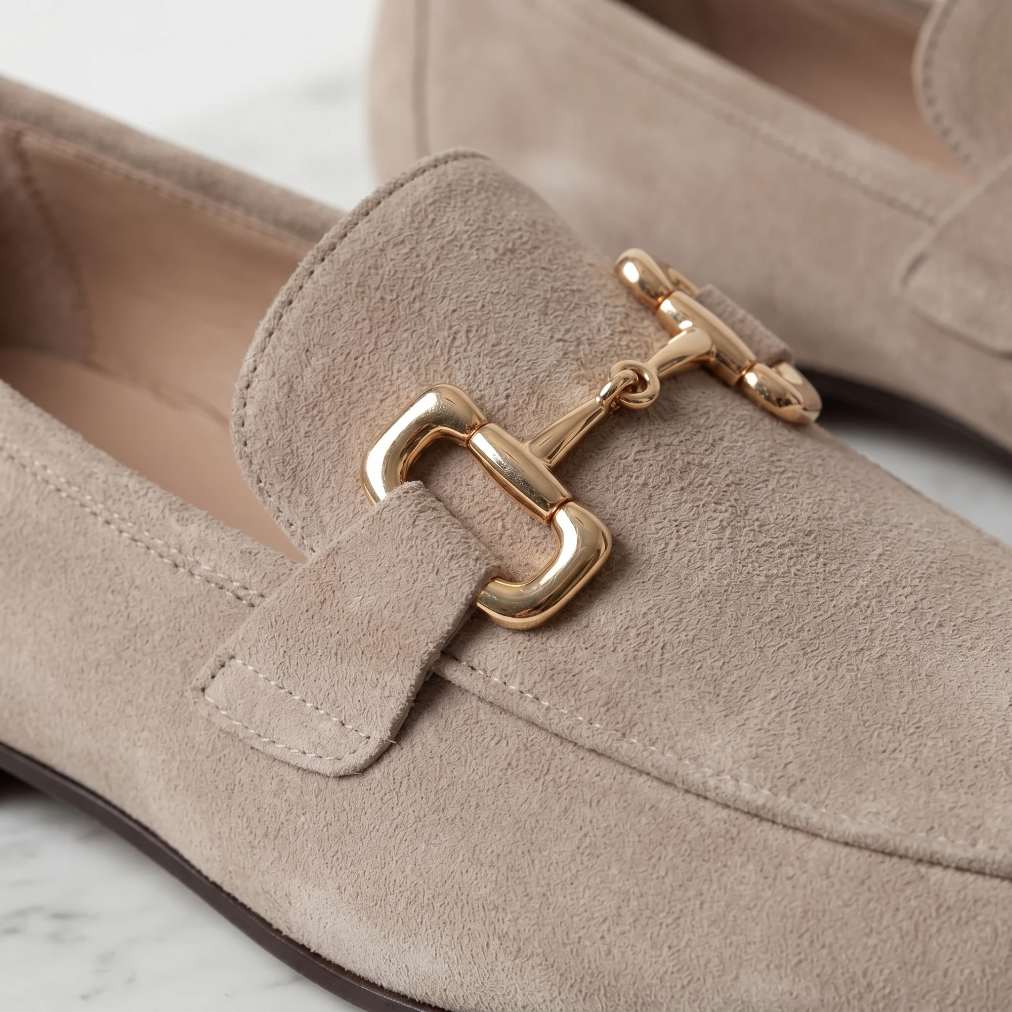 Men's Suede Slip On Smart Casual Horsebit Loafers