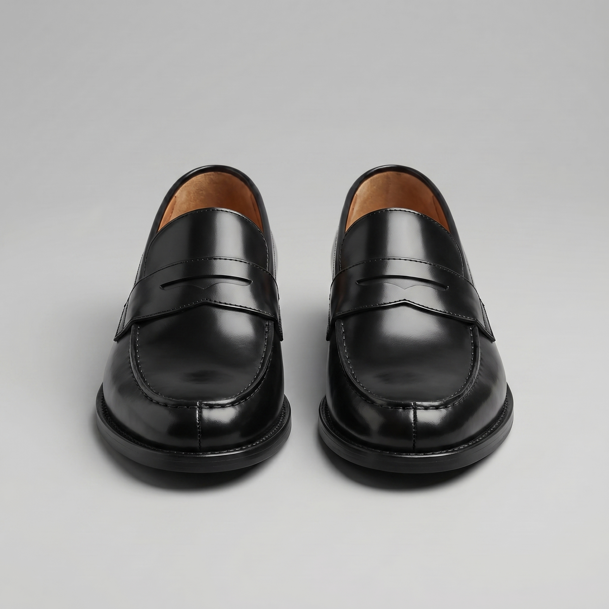 Men's Leather Penny Loafers Slip On Smart Formal Shoes