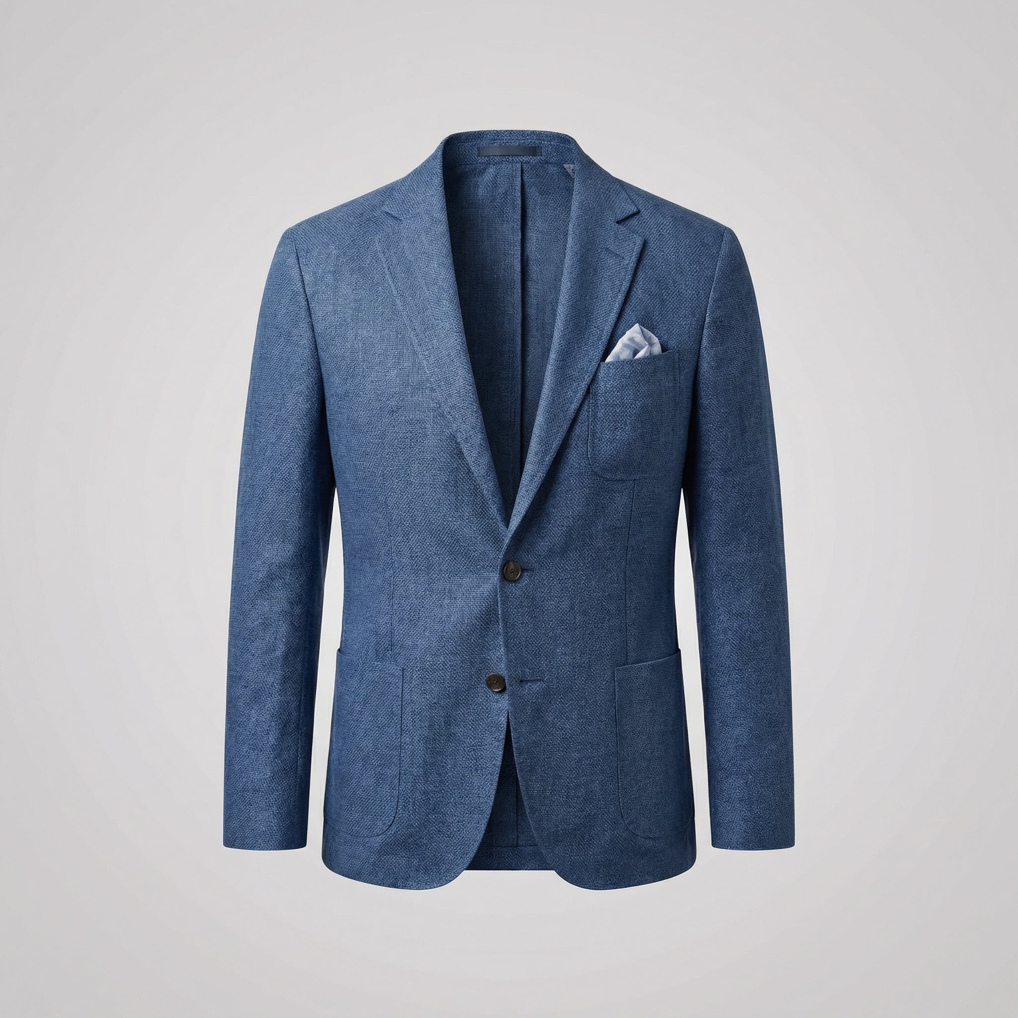 Men's Linen Blazer Single Breasted Smart Casual Summer