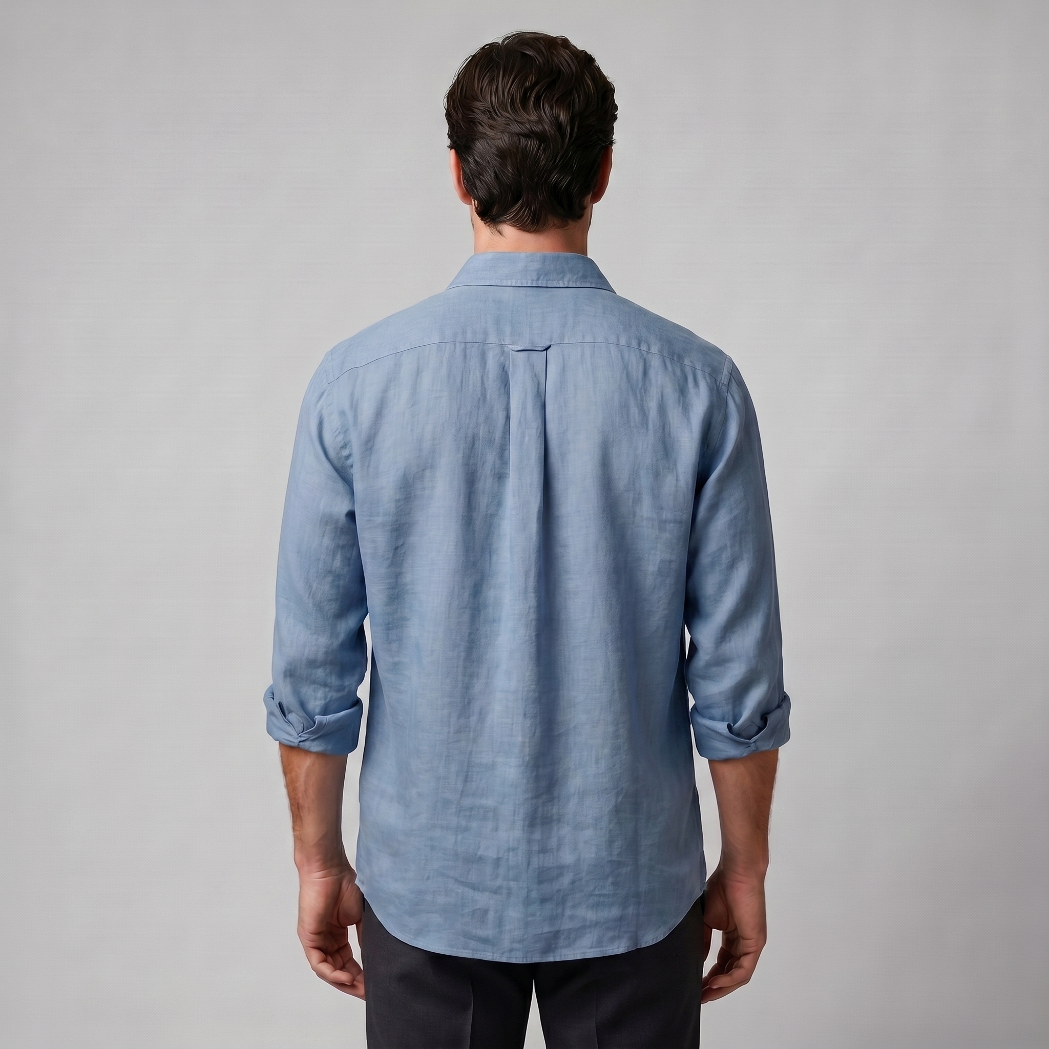 Men's Linen Oversized Long Sleeve Shirt Summer