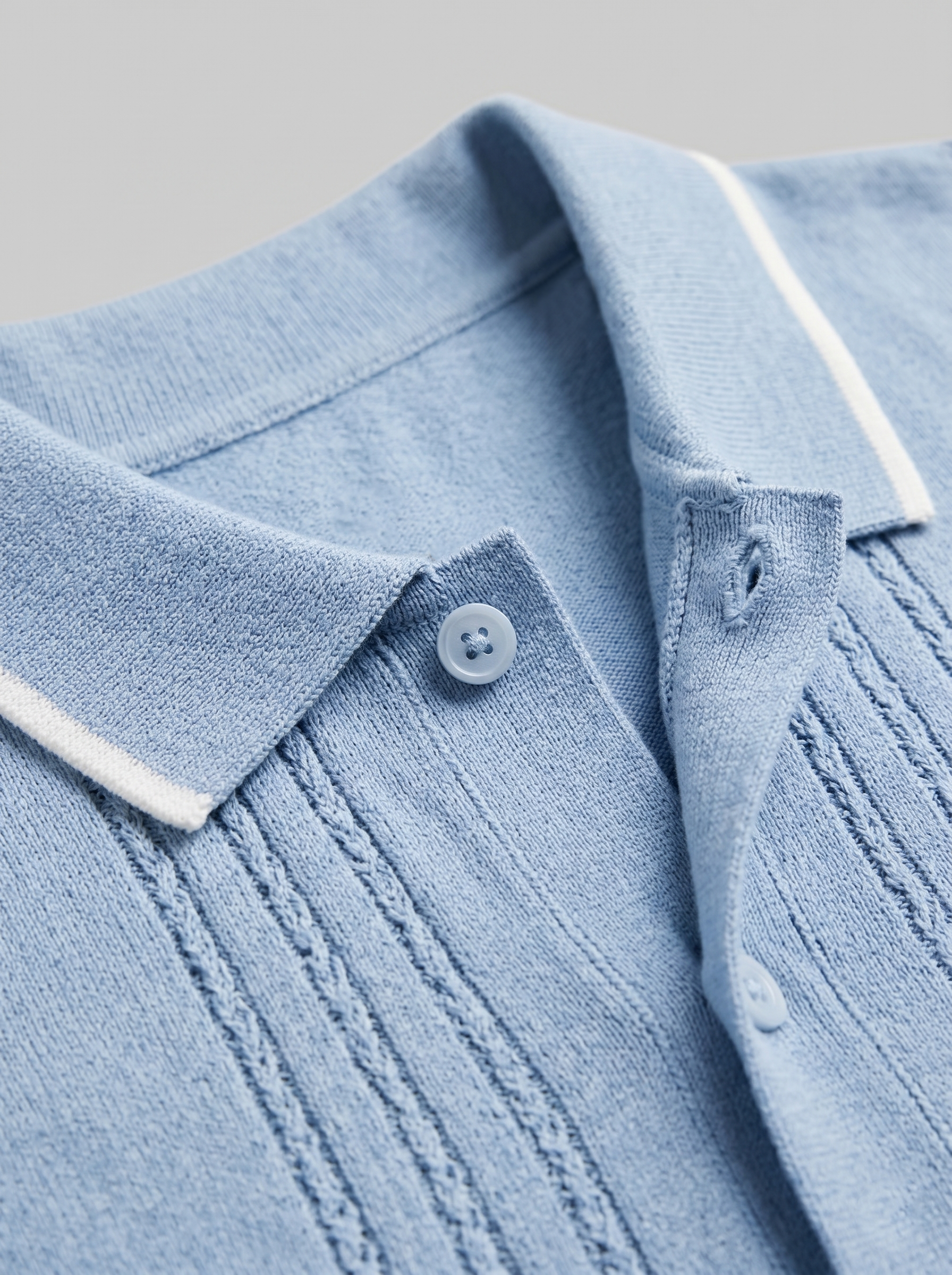 Men's Knit Polo Shirt Shorts Co-ord Set Summer