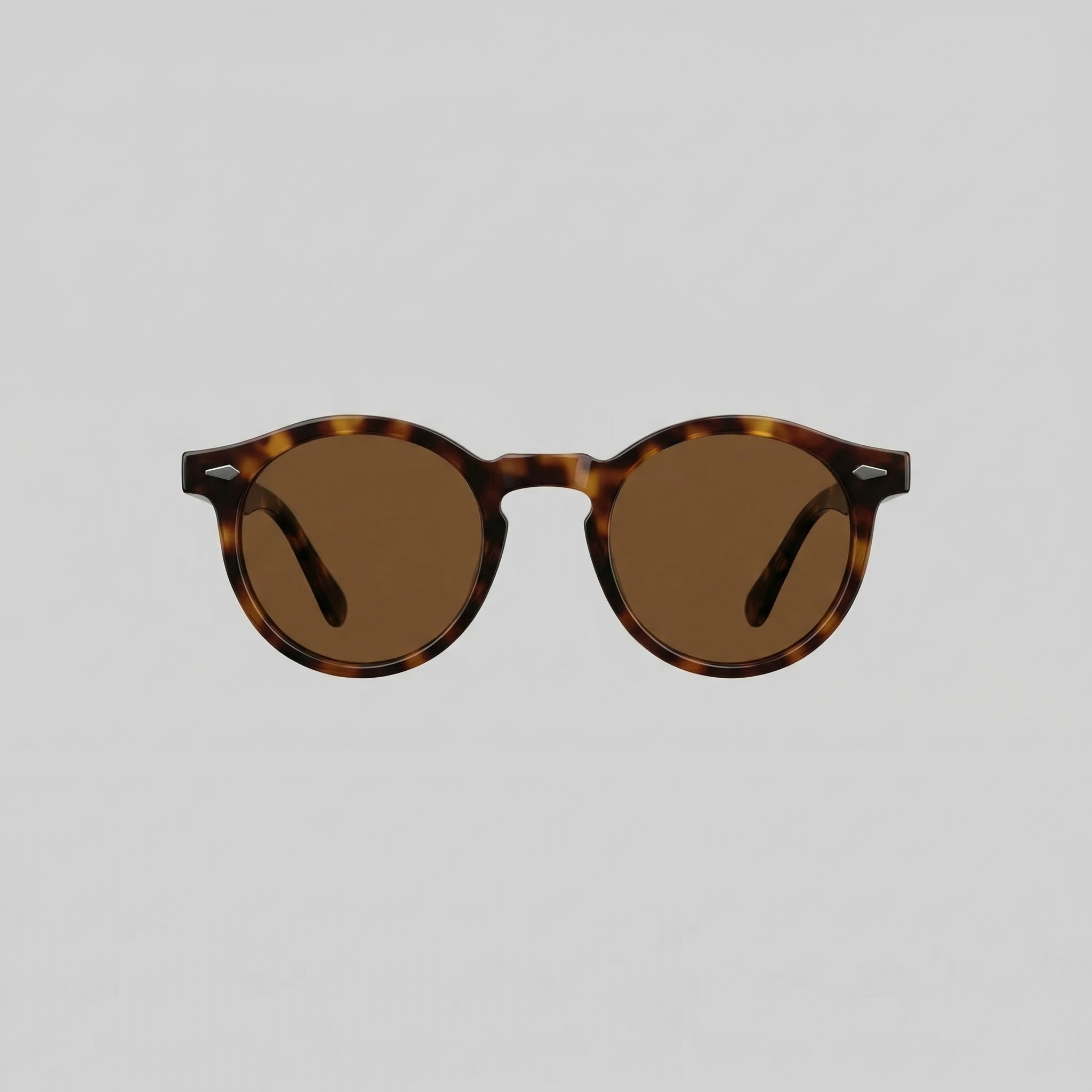 Men's Round Frame Polarised Sunglasses Retro Summer