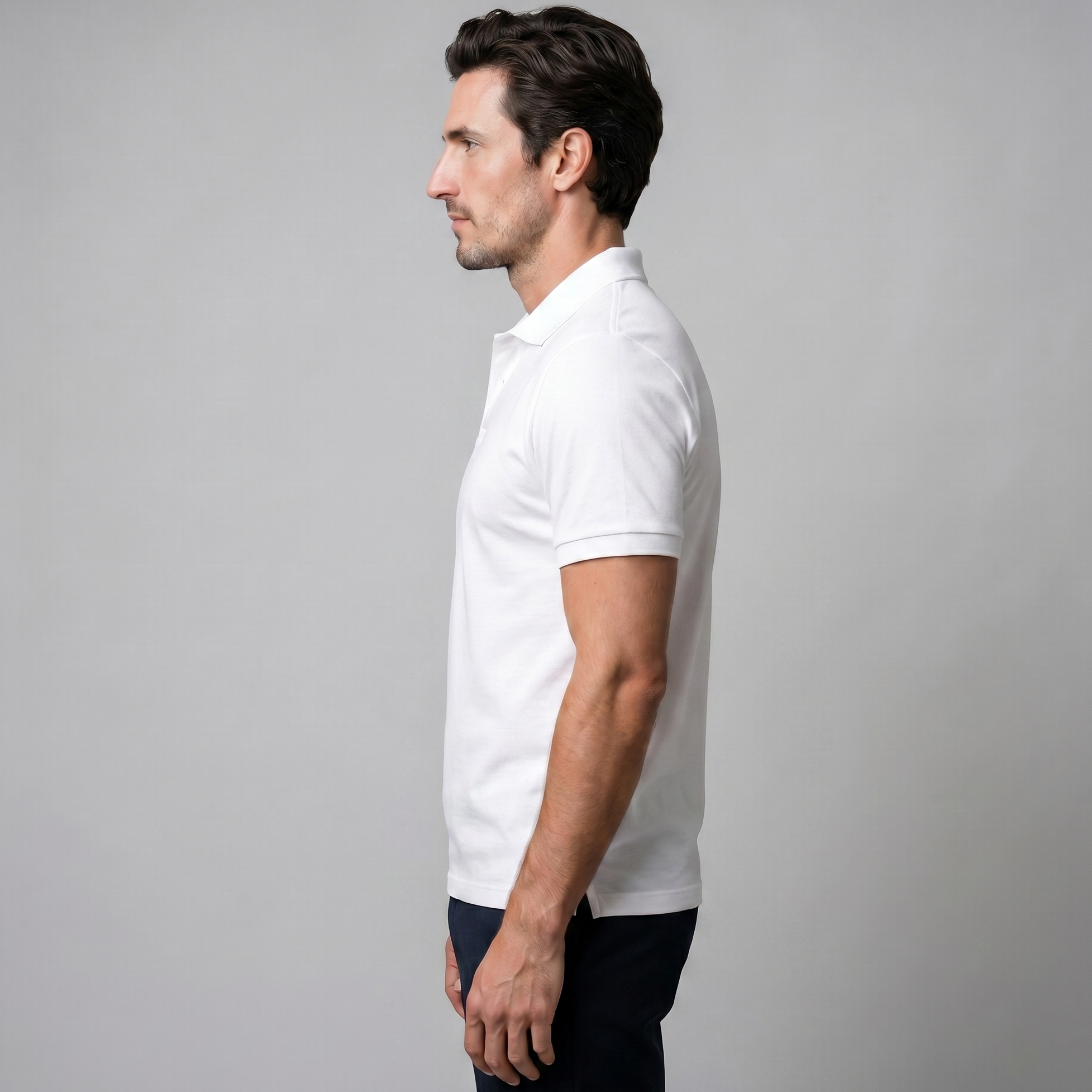 Men's Open Collar Polo Shirt Short Sleeve Summer