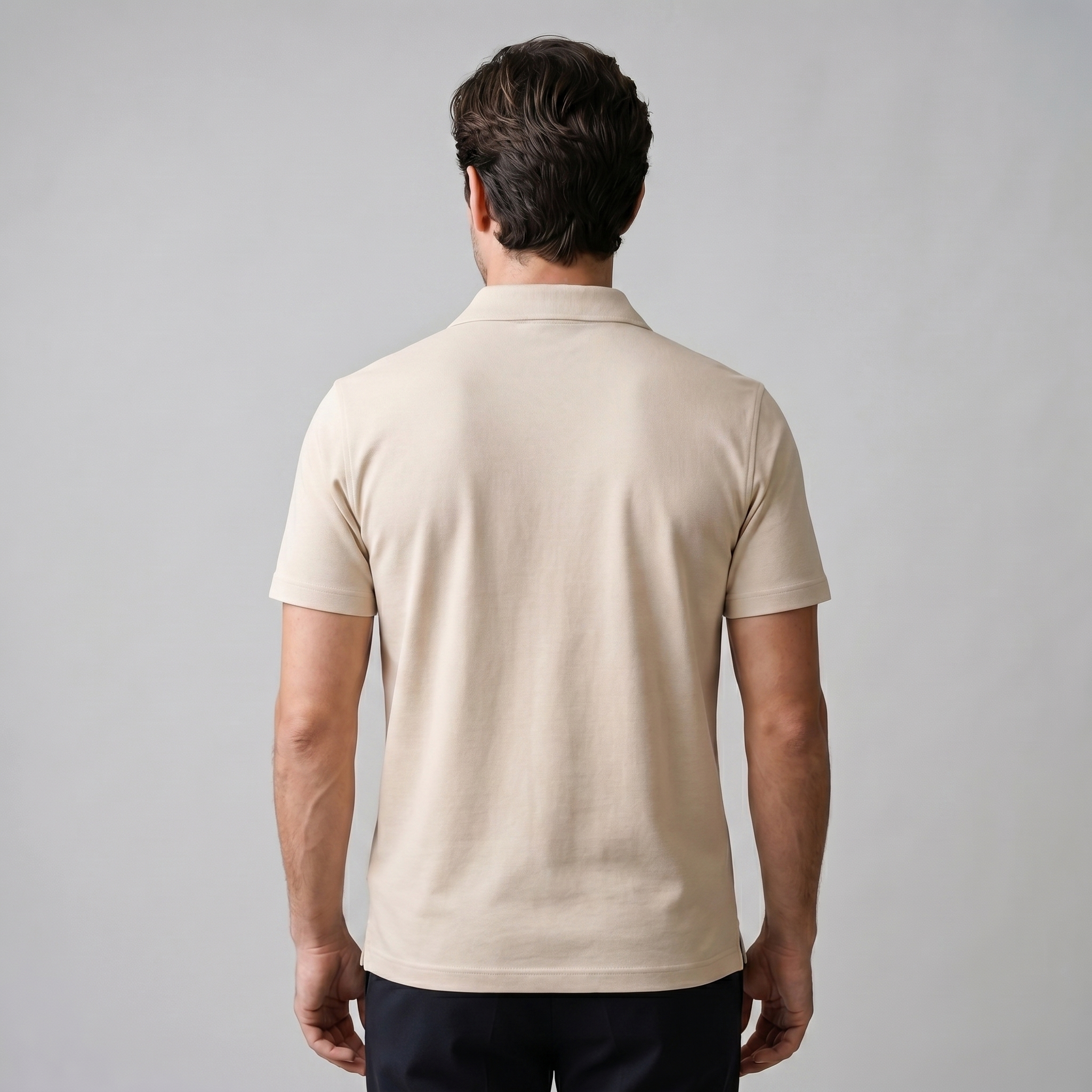 Men's Open Collar Polo Shirt Short Sleeve Summer