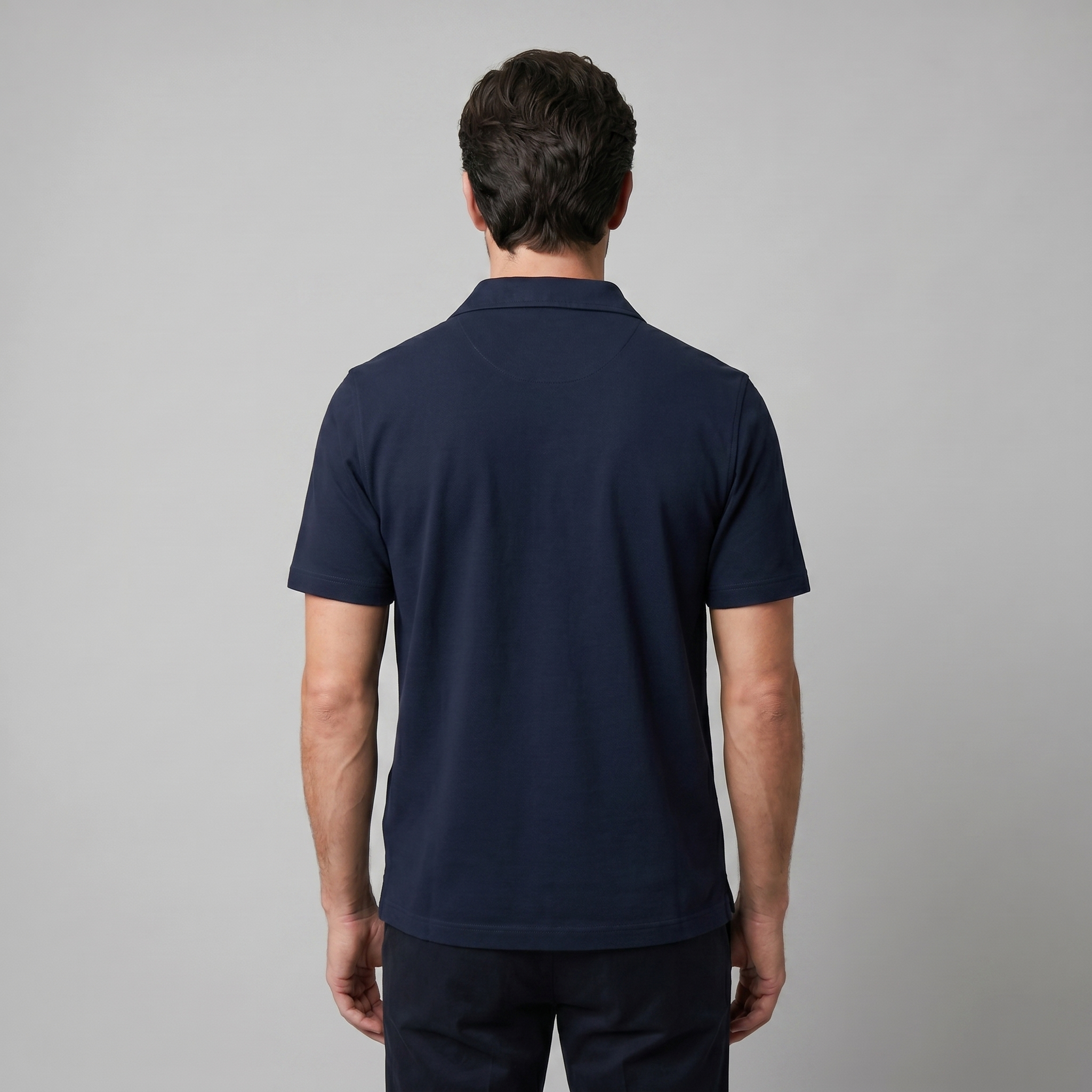 Men's Open Collar Polo Shirt Short Sleeve Summer