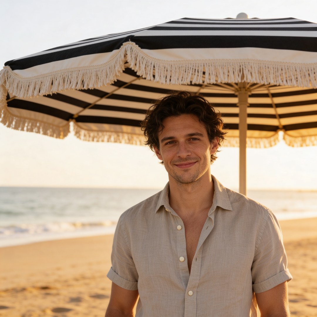 Men's Linen Short Sleeve Shirt Summer Holiday