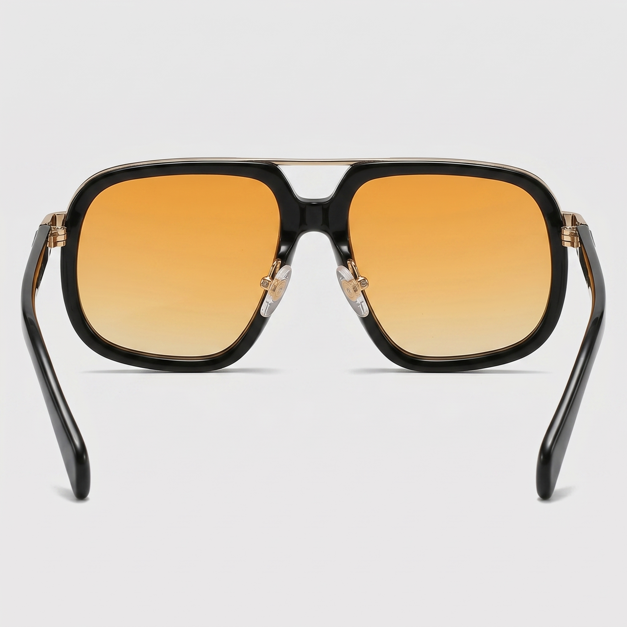 Men's Square Frame Double Bridge Sunglasses Summer
