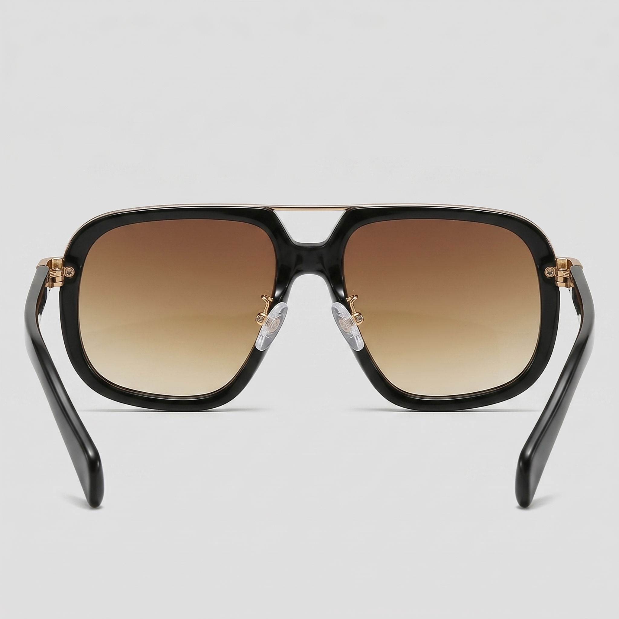 Men's Square Frame Double Bridge Sunglasses Summer