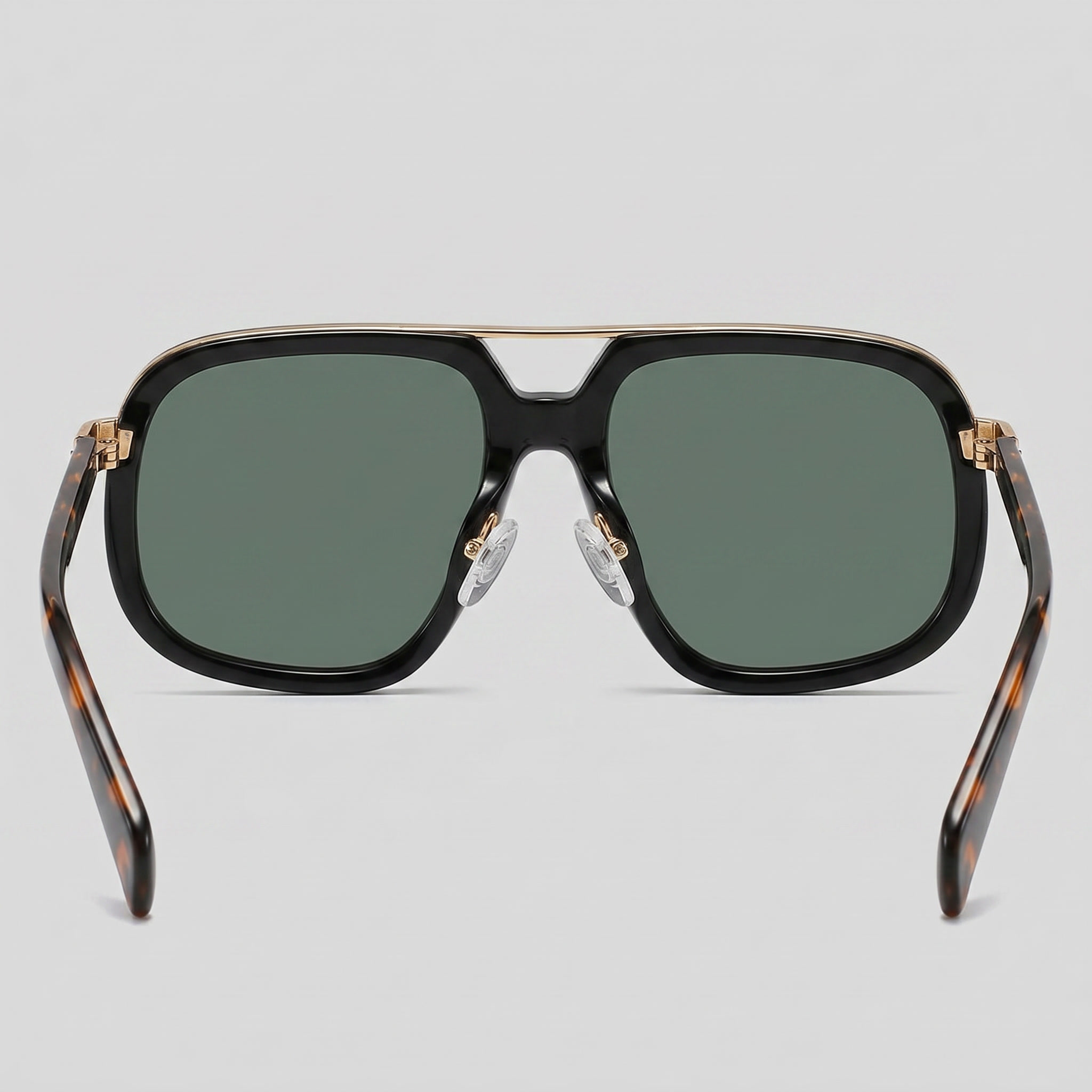 Men's Square Frame Double Bridge Sunglasses Summer