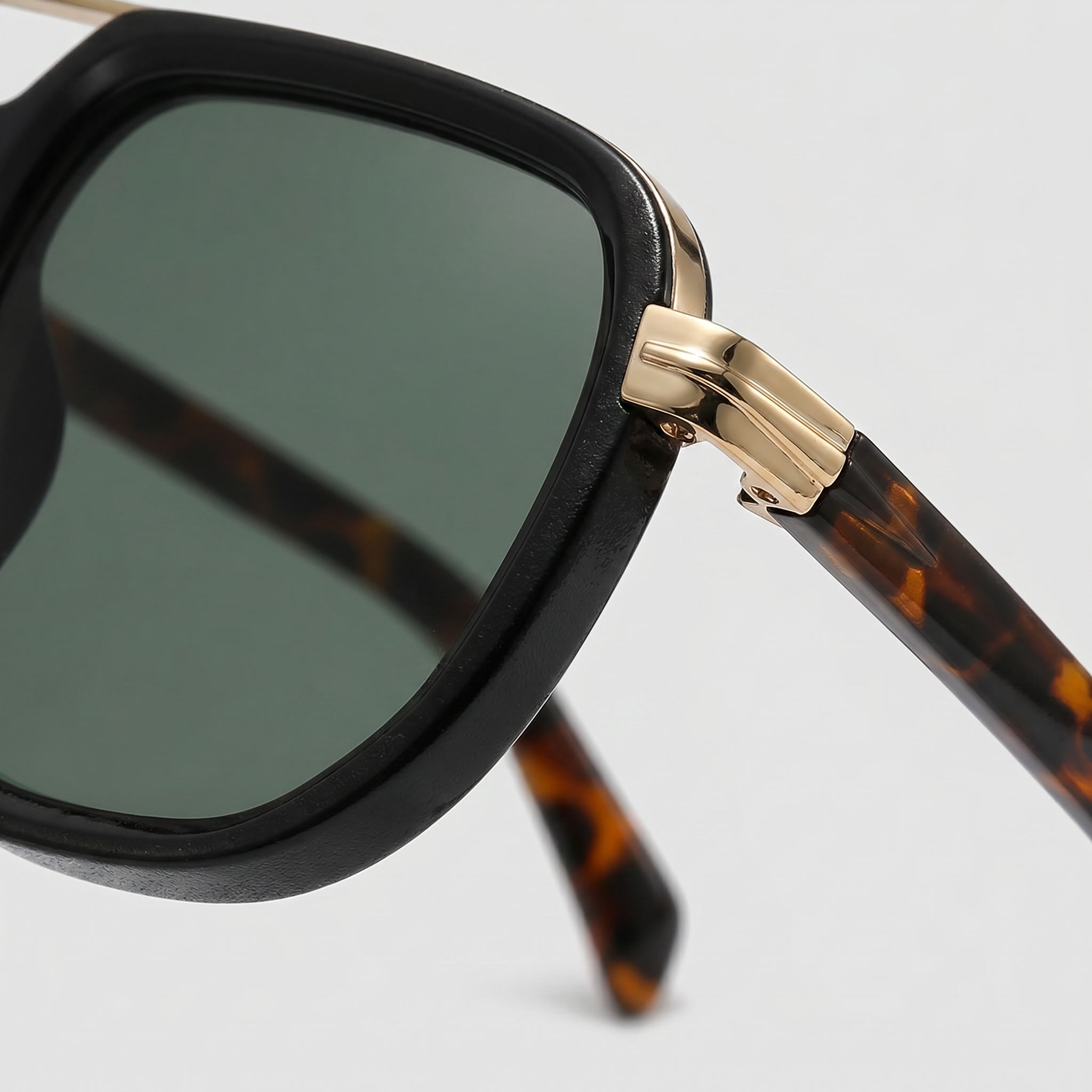 Men's Square Frame Double Bridge Sunglasses Summer