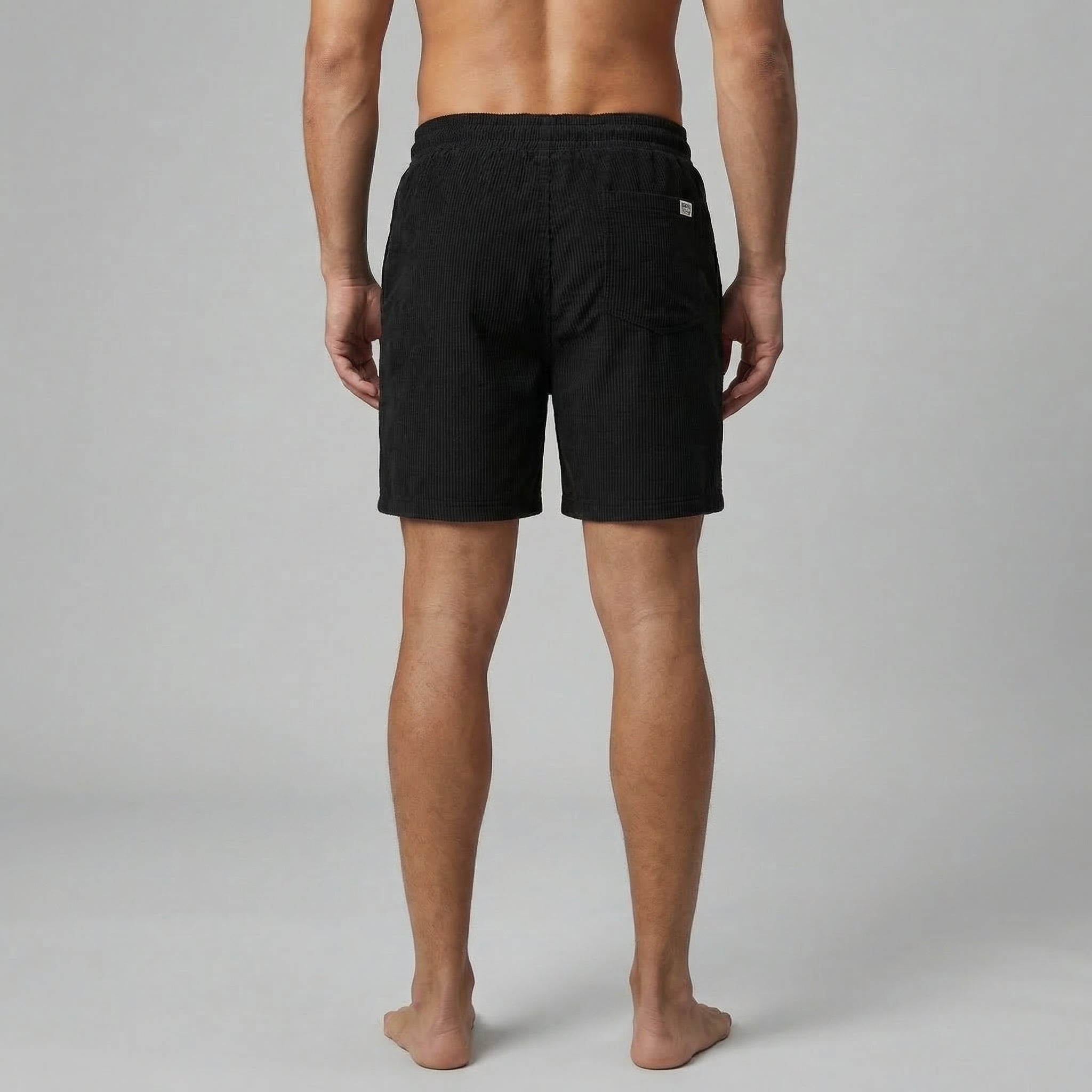 Men's Striped Drawstring Swim Shorts Summer Beach