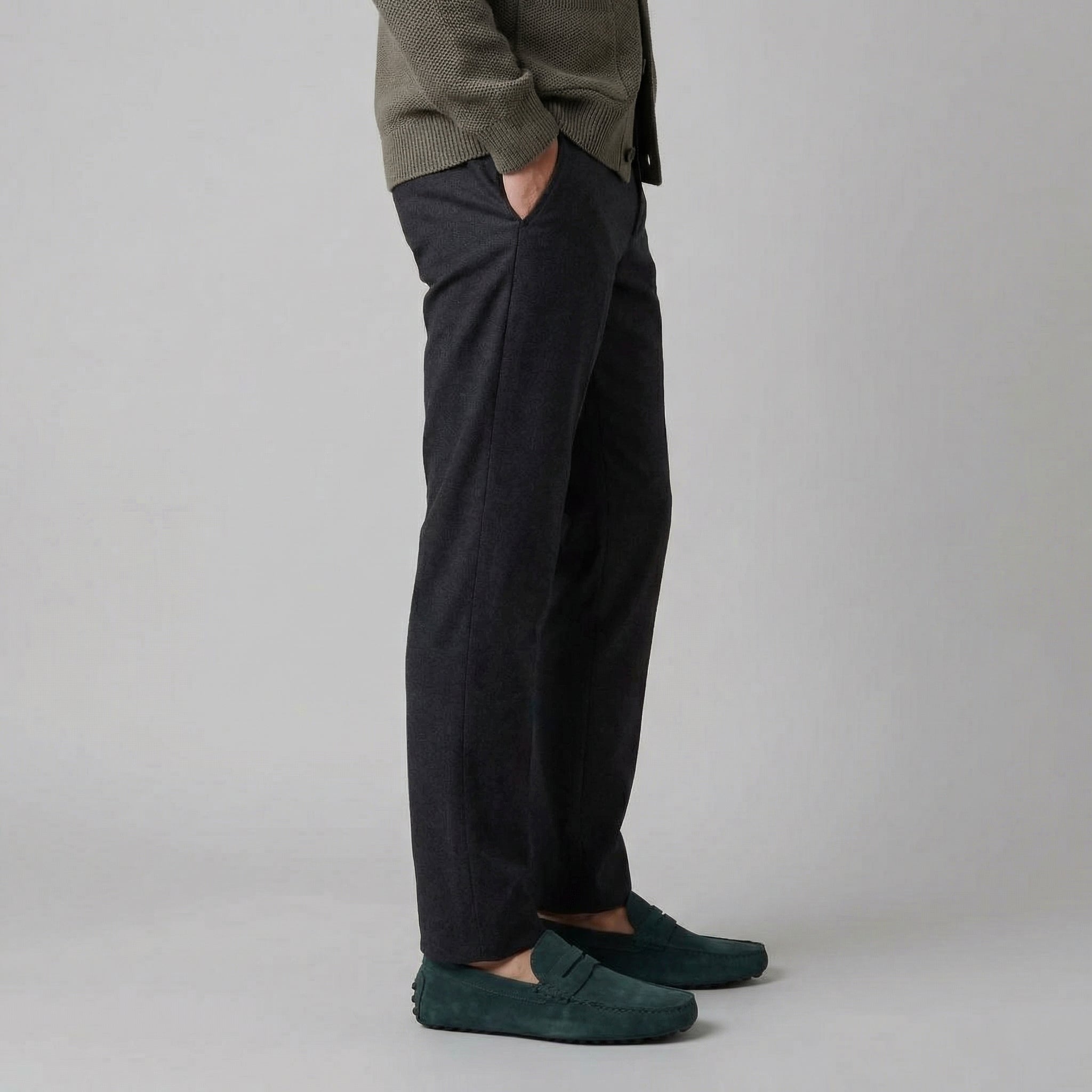 Men's Suede Driving Loafers Slip On Casual Shoes