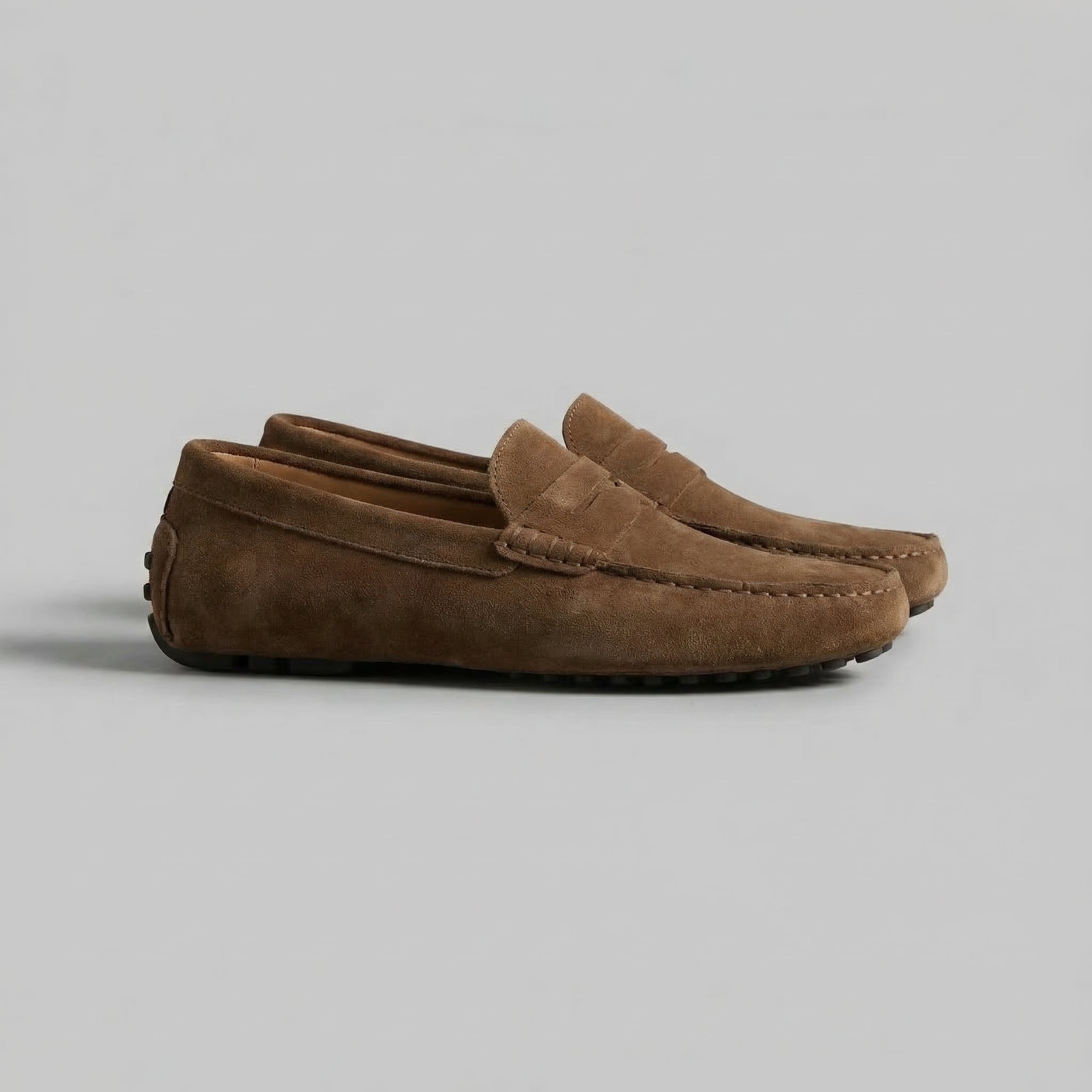 Men's Suede Driving Loafers Slip On Casual Shoes