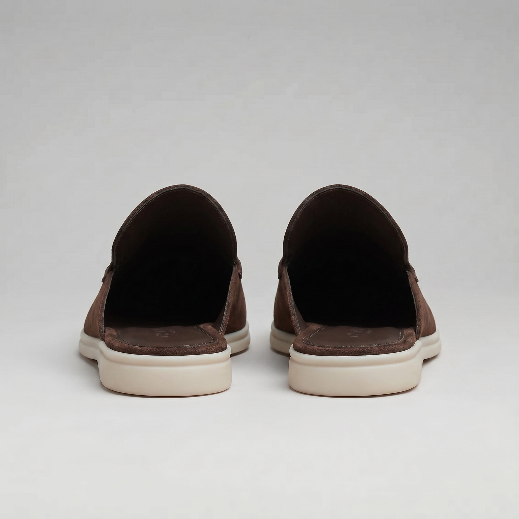 Men's Suede Backless Loafer Mules Slip On Casual Shoes