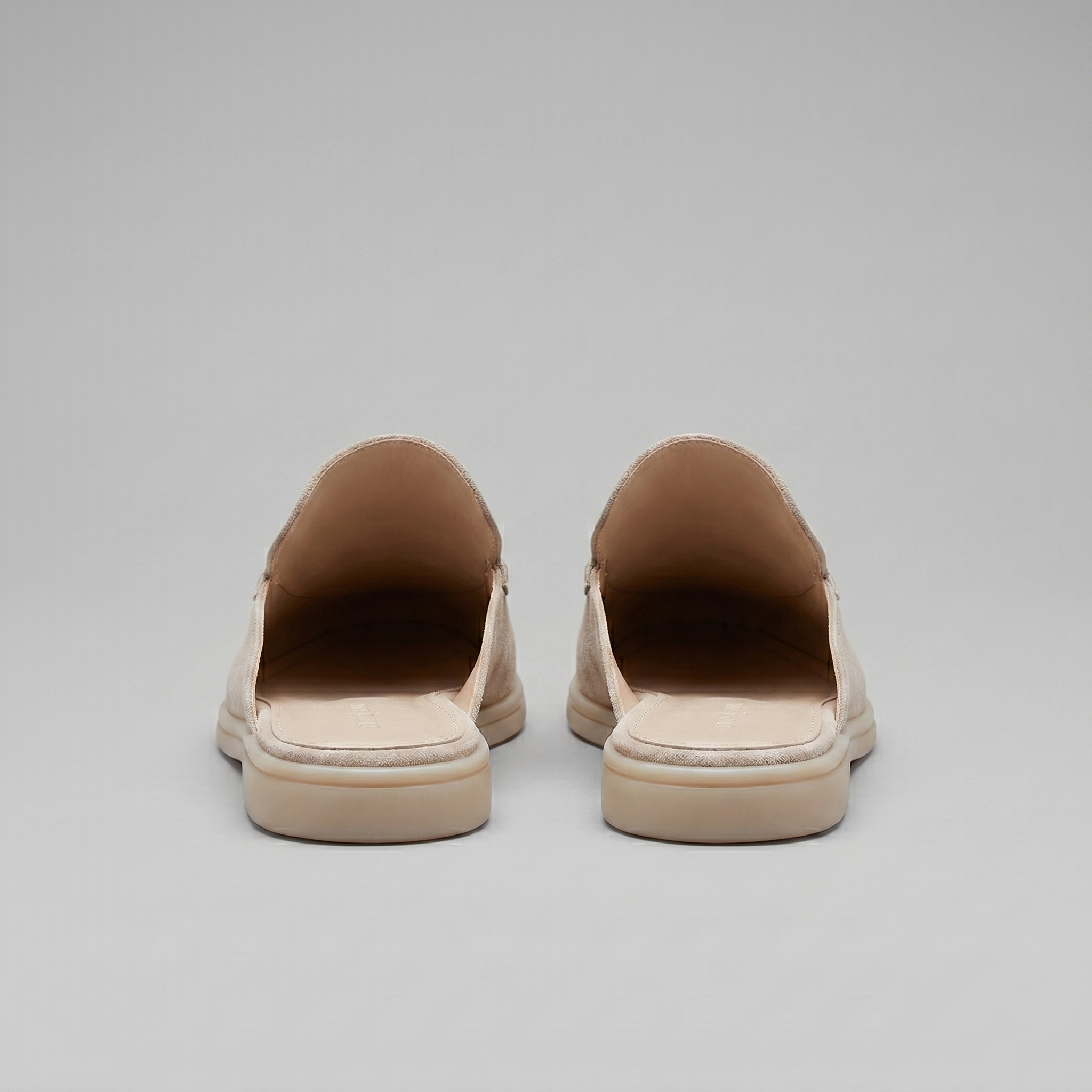 Men's Suede Backless Loafer Mules Slip On Casual Shoes