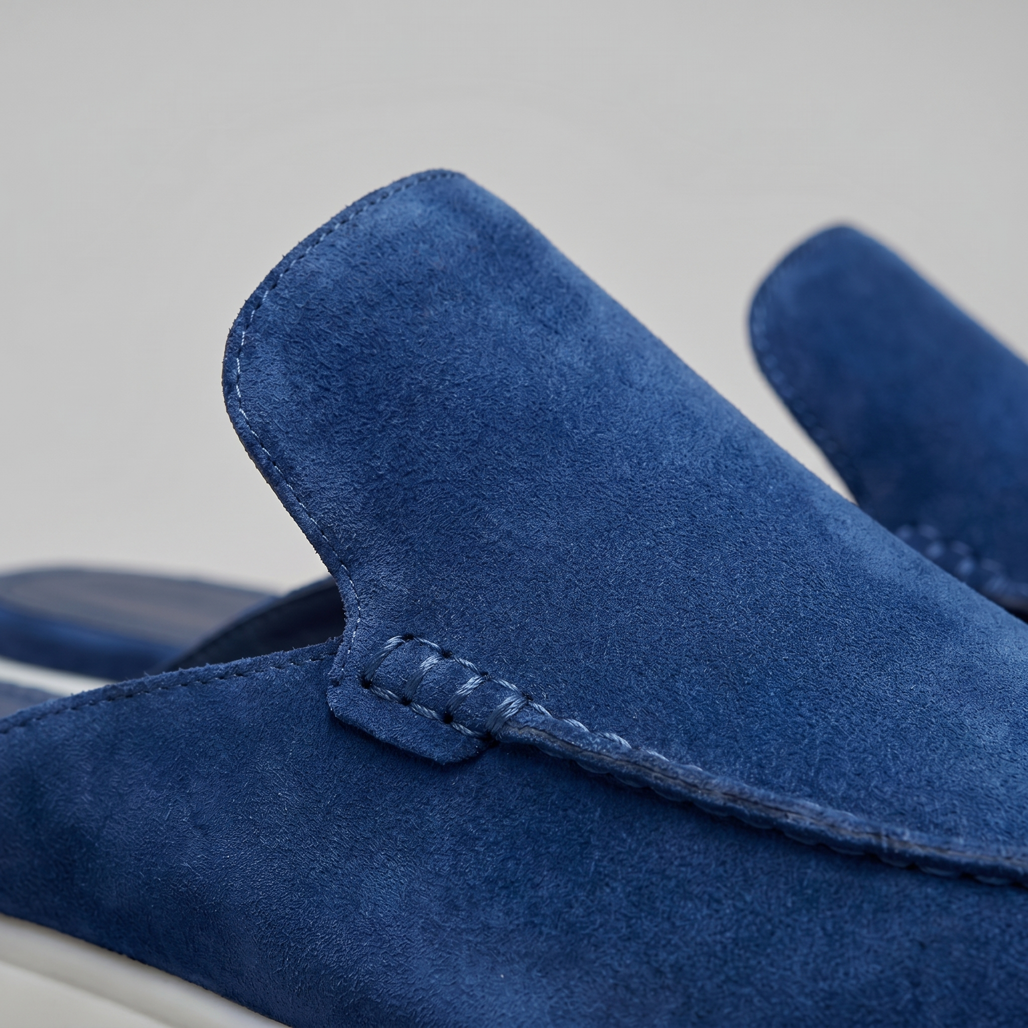 Men's Suede Backless Loafer Mules Slip On Casual Shoes