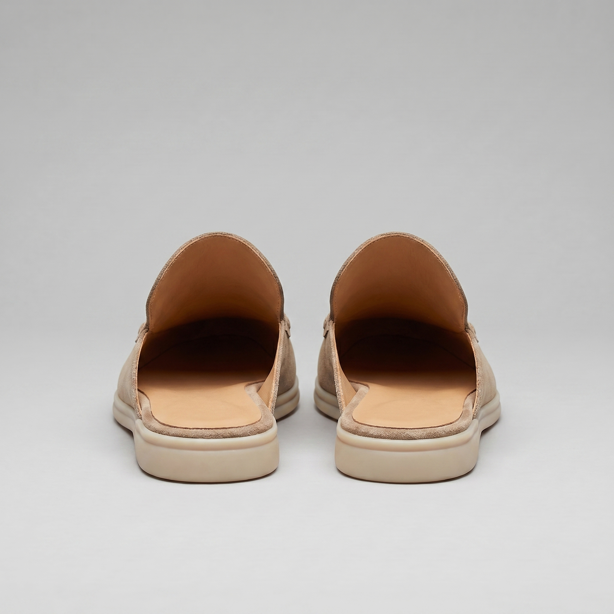 Men's Suede Backless Loafer Mules Slip On Casual Shoes