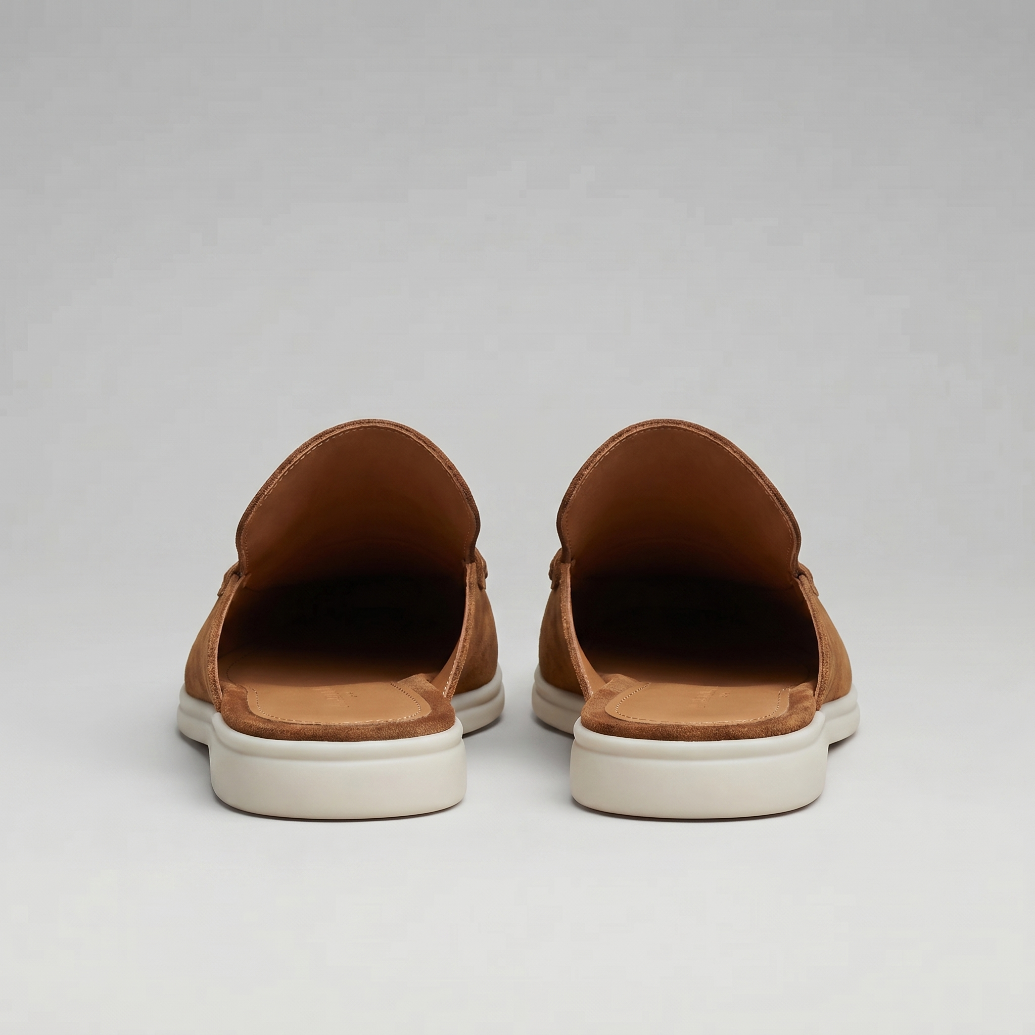 Men's Suede Backless Loafer Mules Slip On Casual Shoes