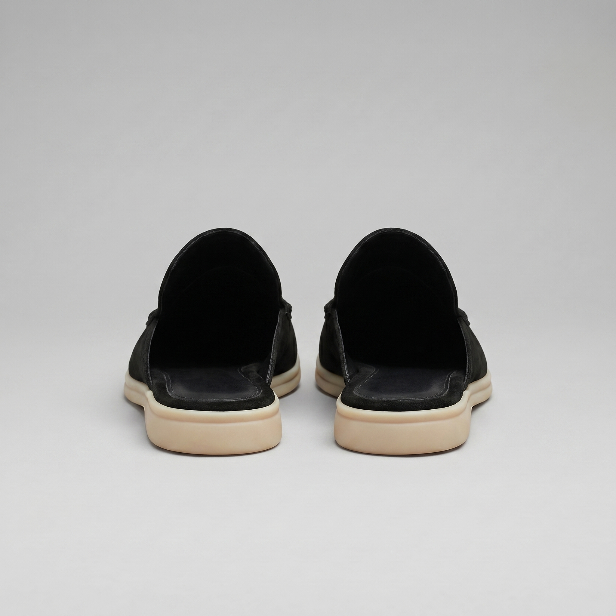 Men's Suede Backless Loafer Mules Slip On Casual Shoes
