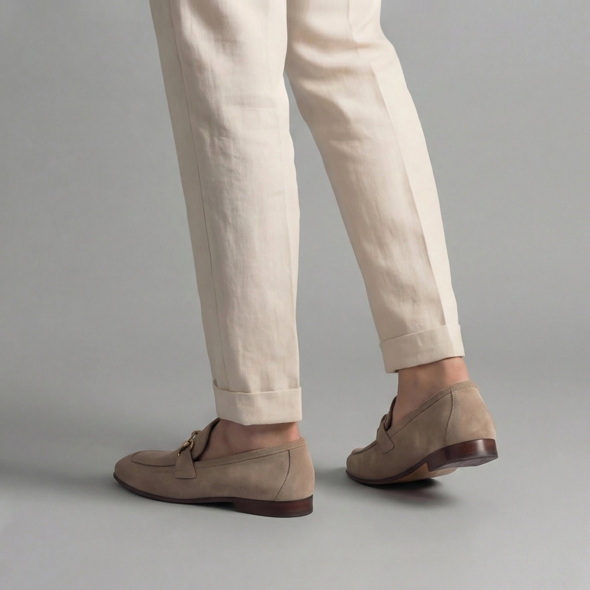 Men's Suede Horsebit Loafers Slip On Smart Casual Shoes
