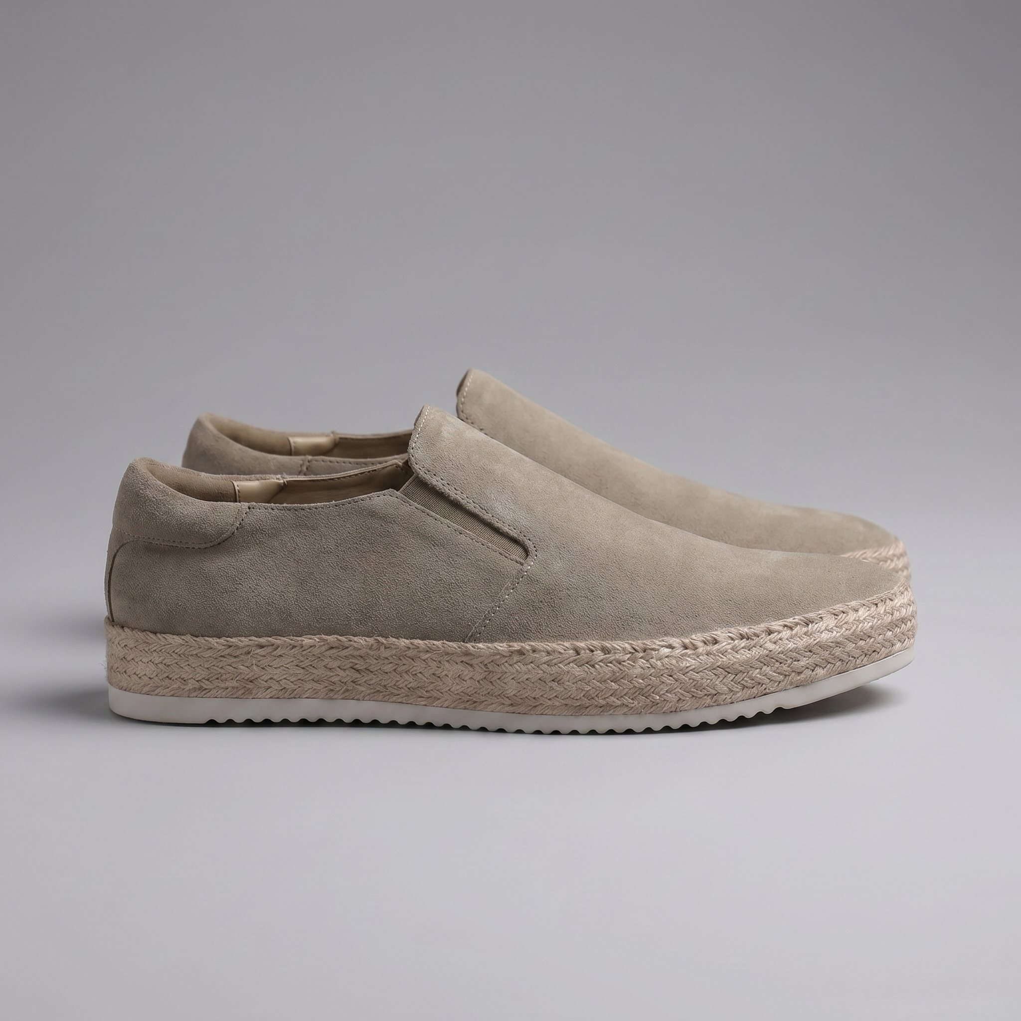 Men's Suede Slip On Espadrille Casual Summer Loafers