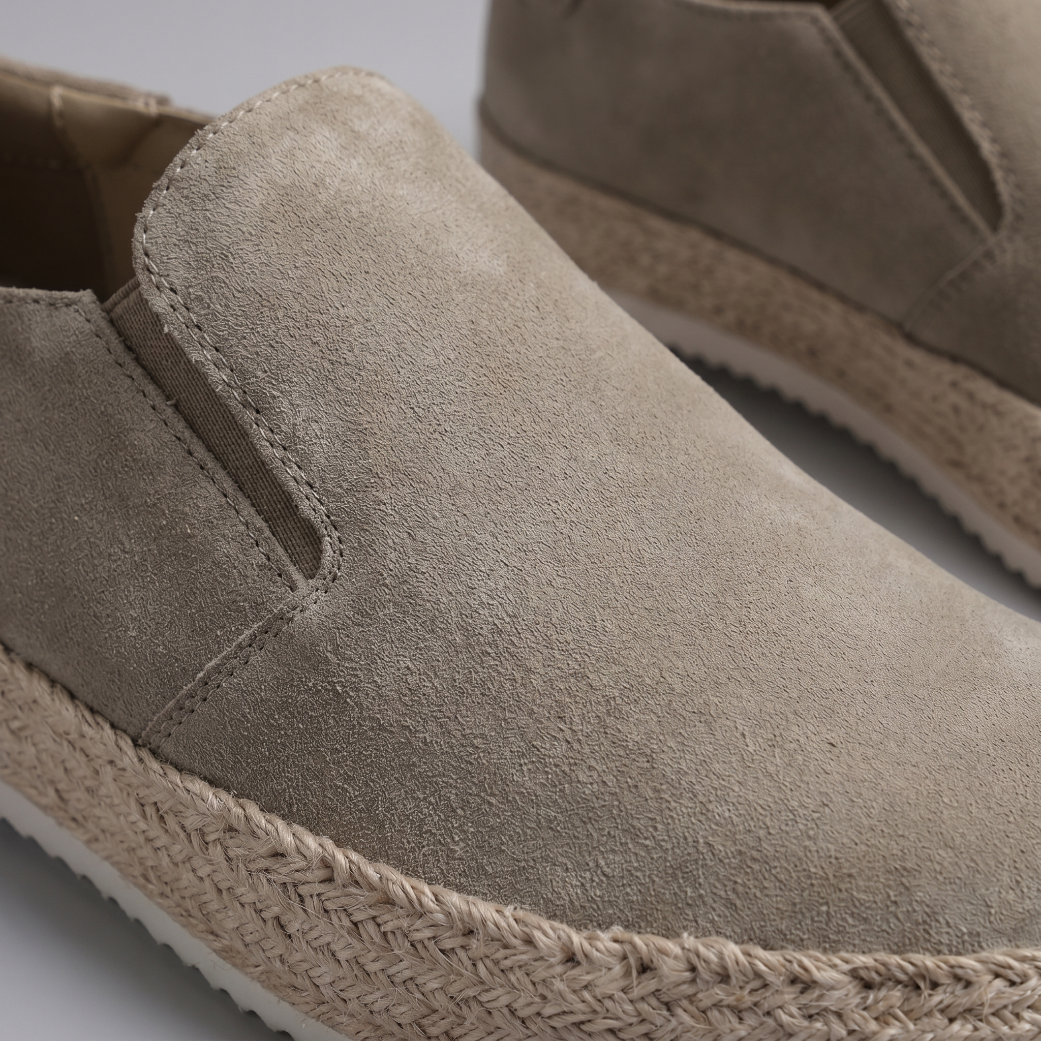 Men's Suede Slip On Espadrille Casual Summer Loafers
