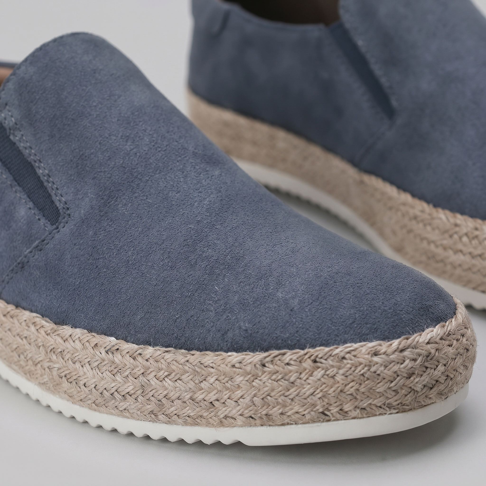 Men's Suede Slip On Espadrille Casual Summer Loafers