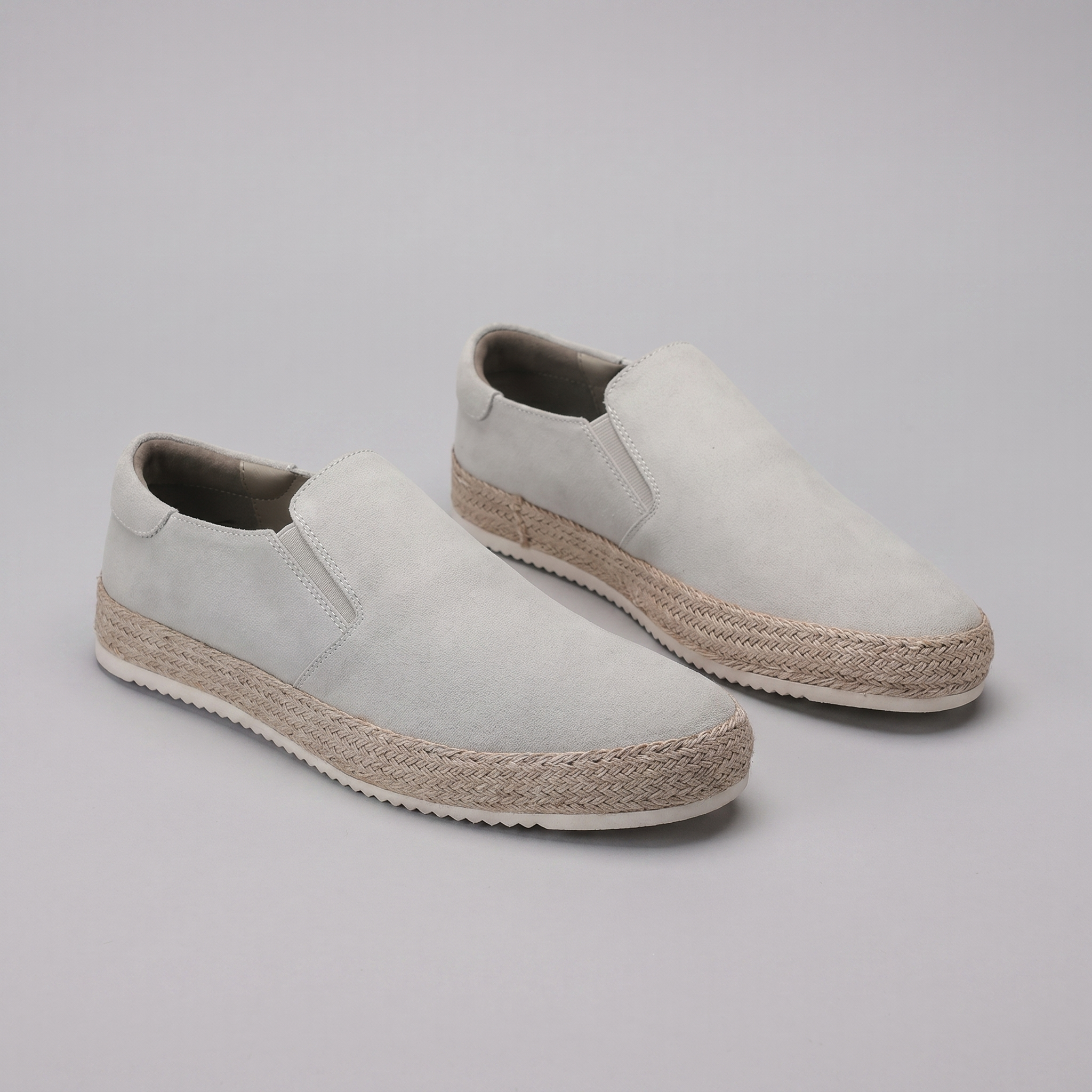Men's Suede Slip On Espadrille Casual Summer Loafers