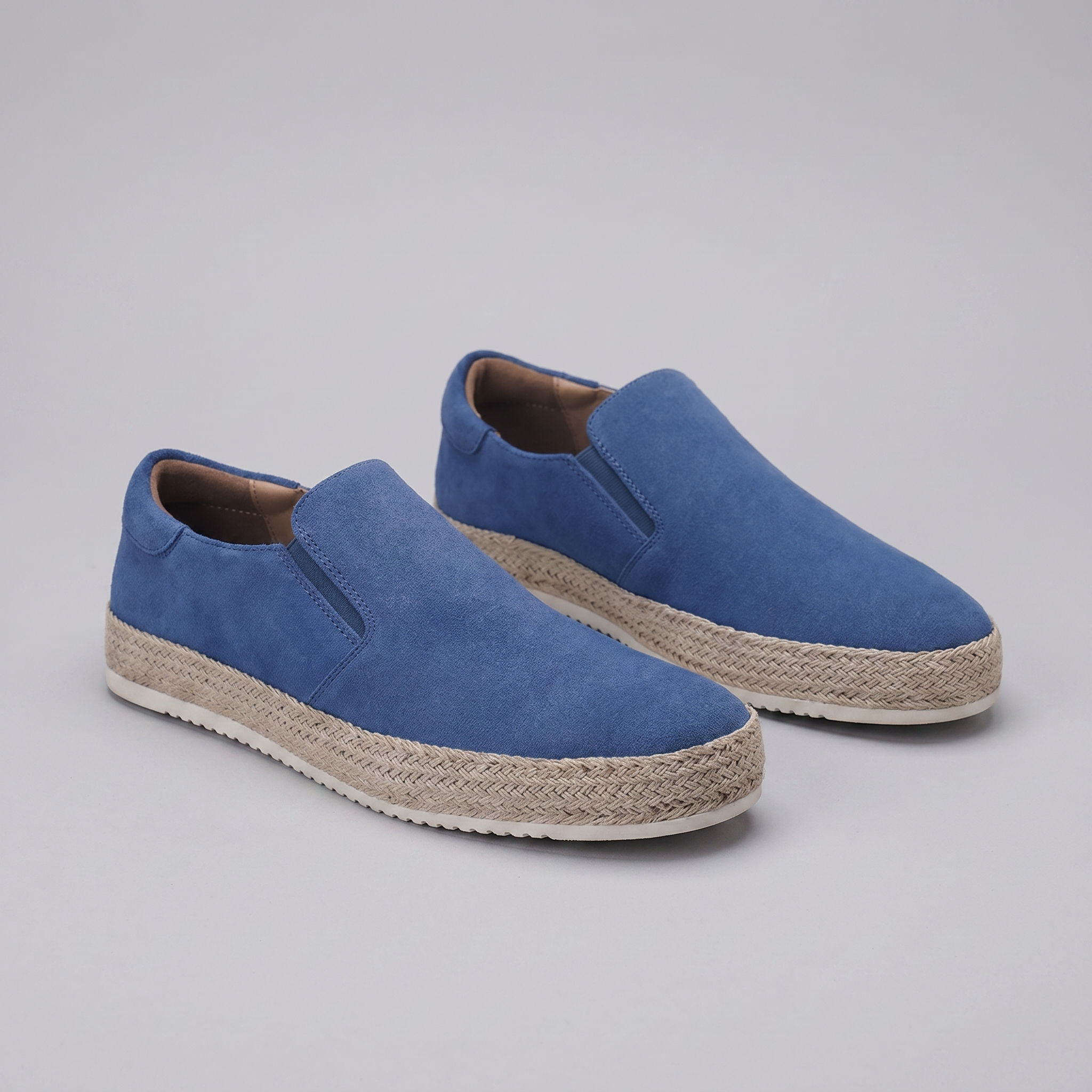 Men's Suede Slip On Espadrille Casual Summer Loafers
