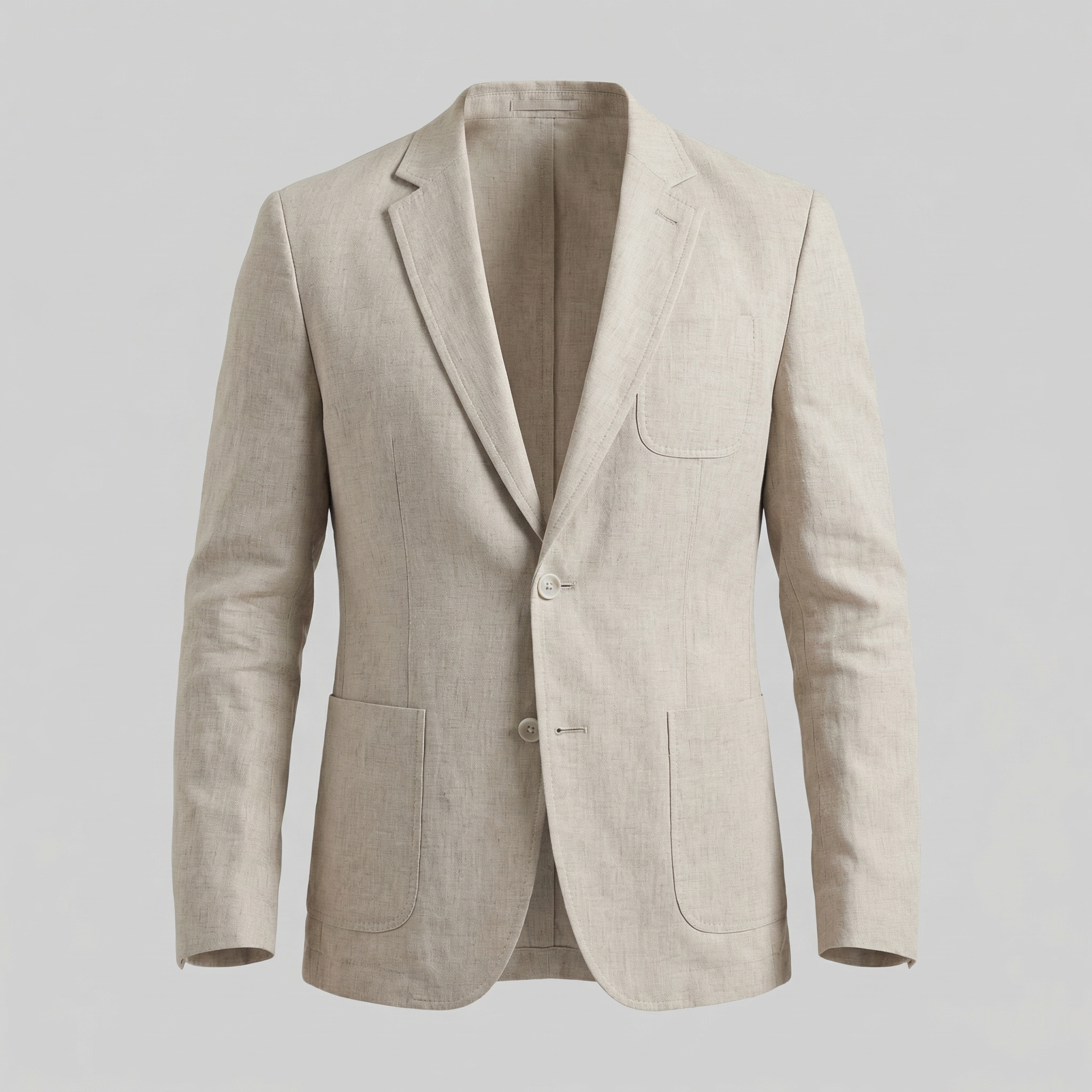 Men's Linen Blazer Relaxed Fit Smart Casual Summer