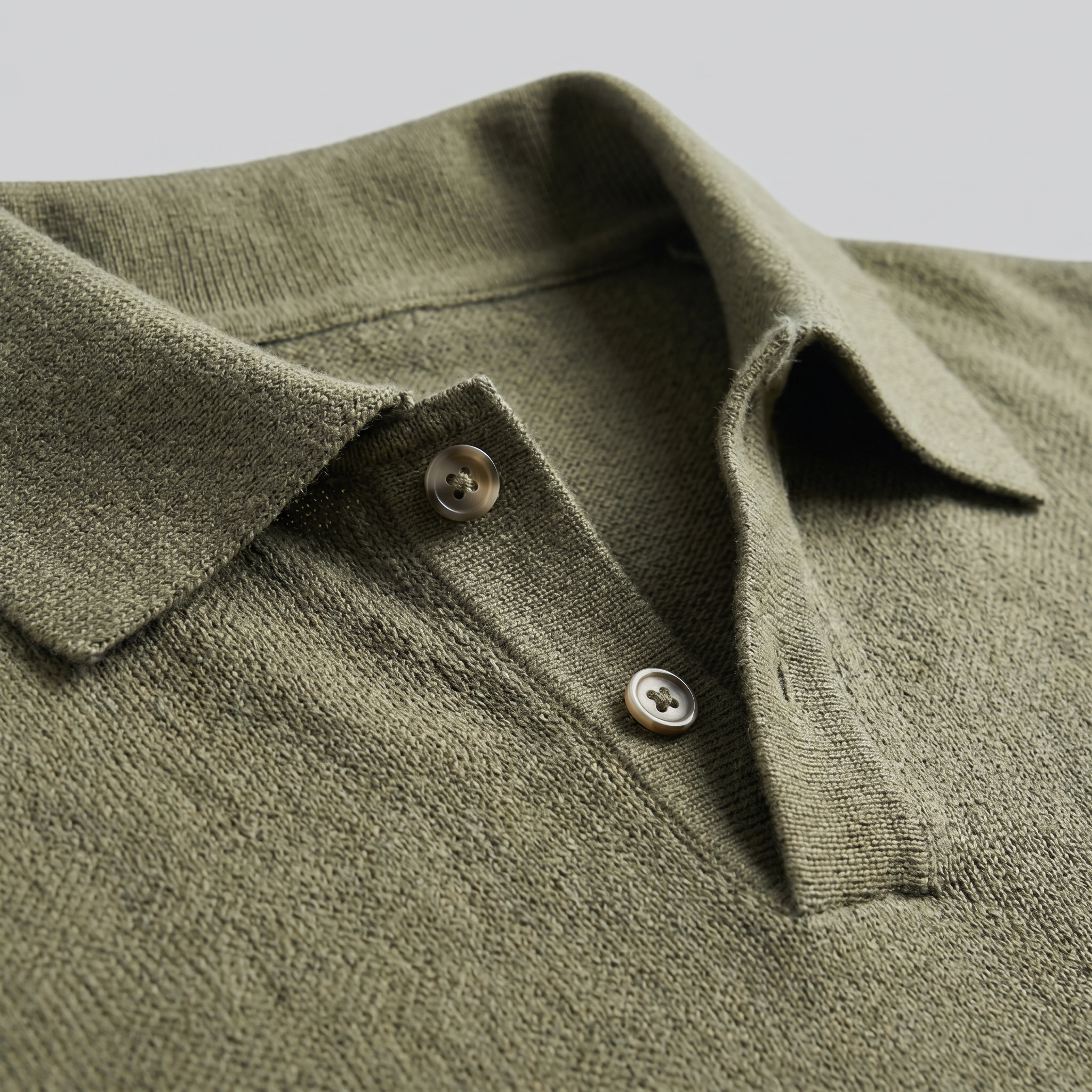 Men's V-Neck Knit Polo Shirt Short Sleeve Summer