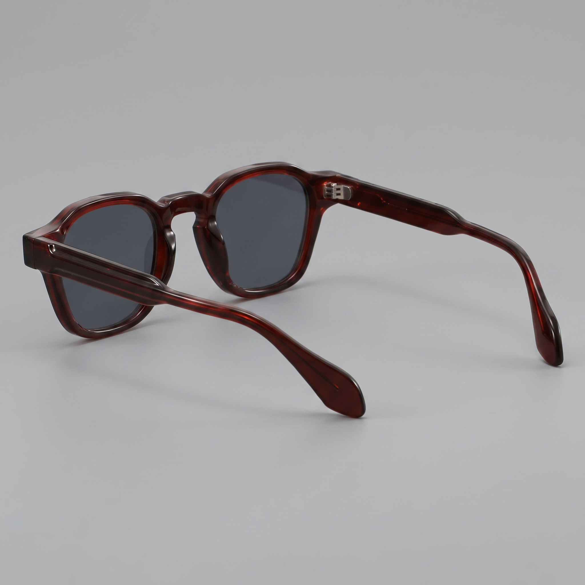 Men's Vintage Square Frame Sunglasses Dark Lens Summer