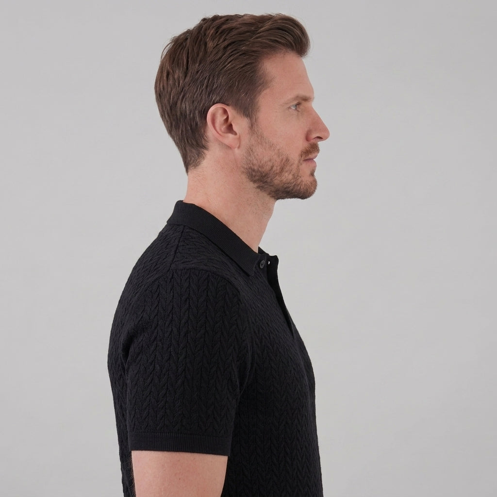 Men’s Summer Short Sleeve Solid Color Polo Shirt