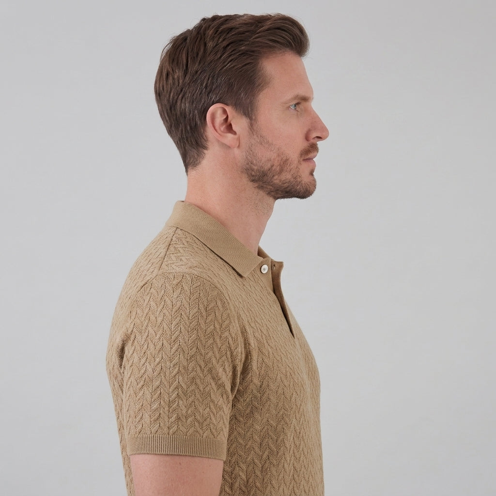 Men’s Summer Short Sleeve Solid Color Polo Shirt