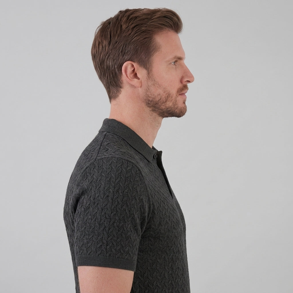 Men’s Summer Short Sleeve Solid Color Polo Shirt