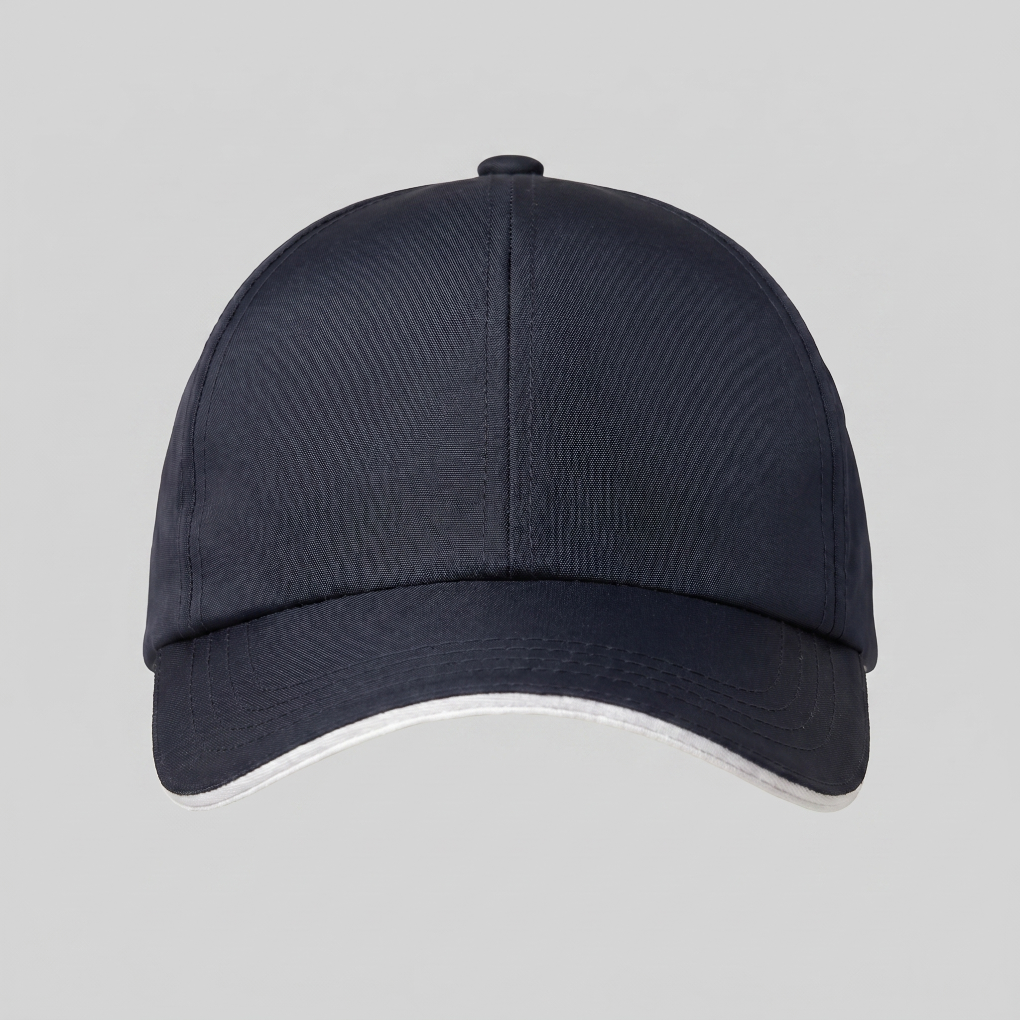 Men's Two Tone Baseball Cap Contrast Trim Adjustable