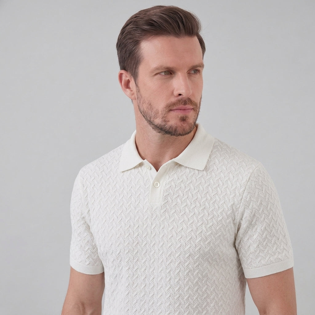 Men’s Summer Short Sleeve Solid Color Polo Shirt