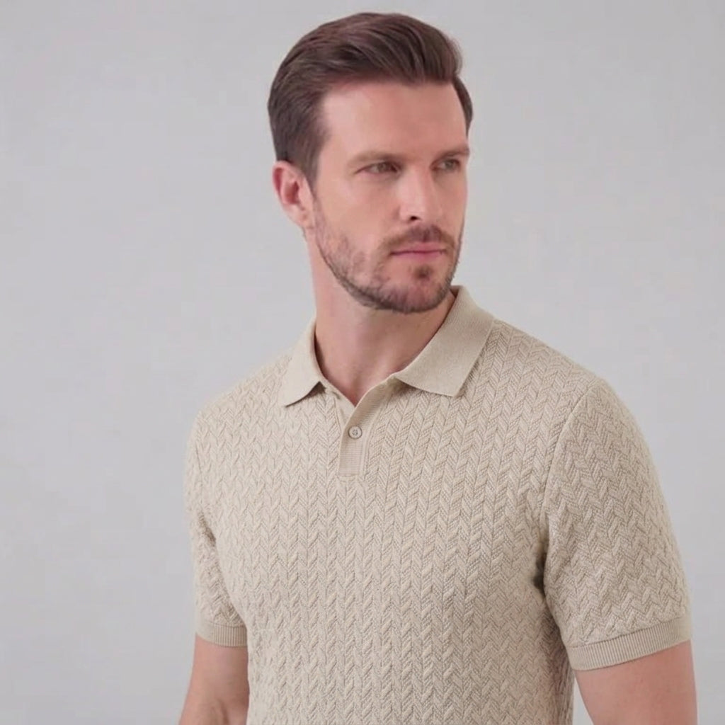 Men’s Summer Short Sleeve Solid Color Polo Shirt