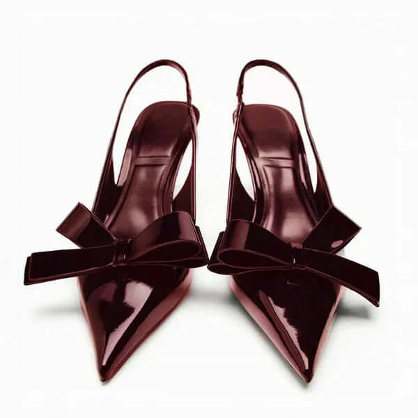 April - Bow Slingback Heels