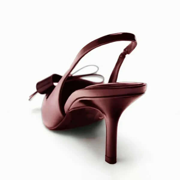April - Bow Slingback Heels