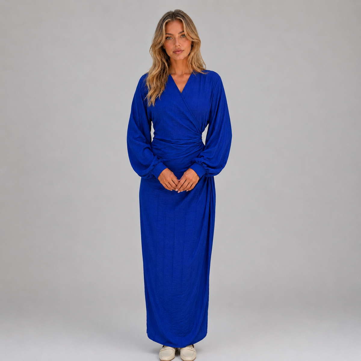 Women’s Flattering Wrap Maxi Dress