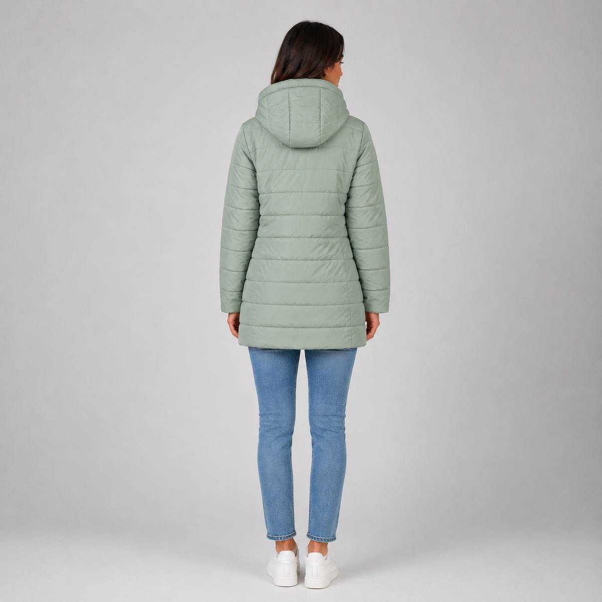 Women’s Longline Quilted Puffer Coat
