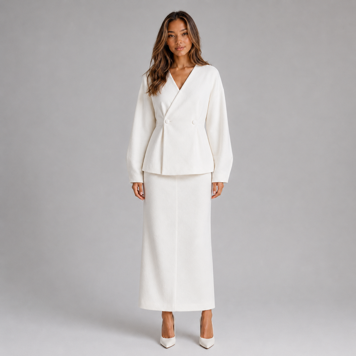 Women’s Two-Piece Skirt Suit