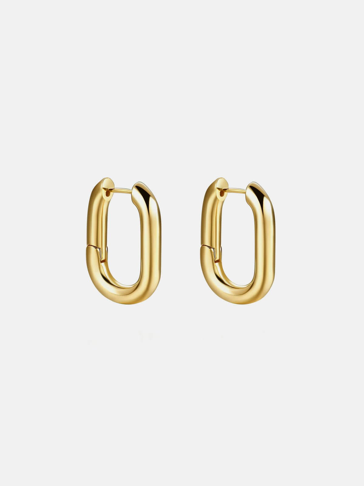 Bold Link Hoop Earrings - Lena Muse