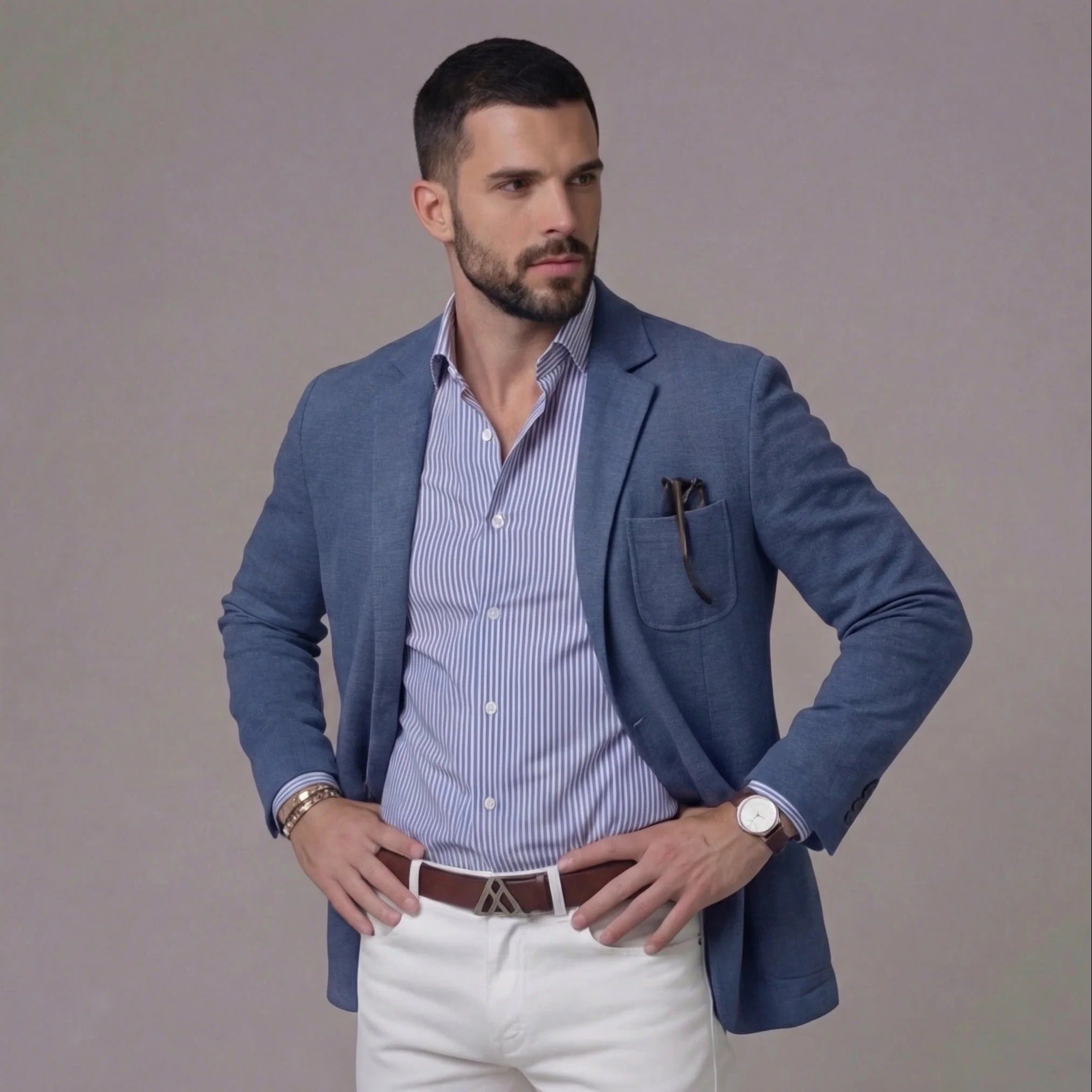 Men's Single Breasted Casual Blazer