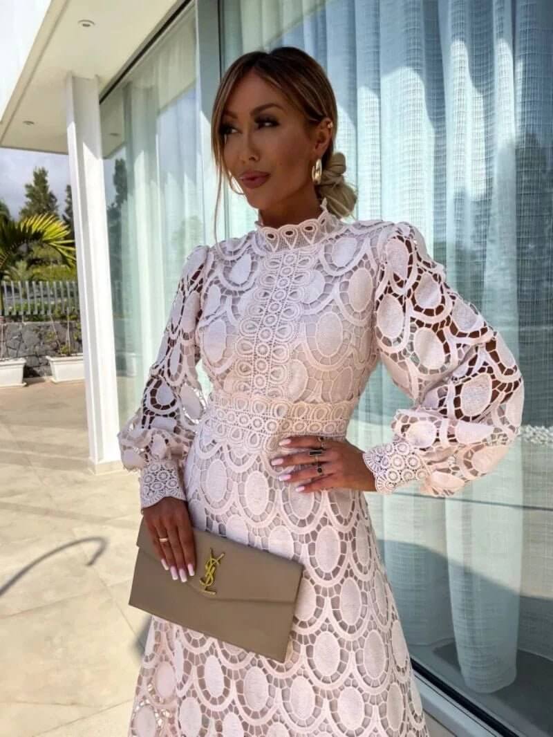 Luna - Celestial Midi Dress - Lena Muse